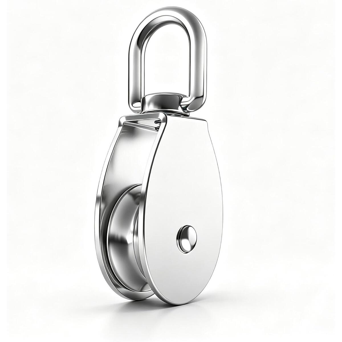 360&deg; Swivel 304 Stainless Steel Single Pulley for Lifting & Hauling