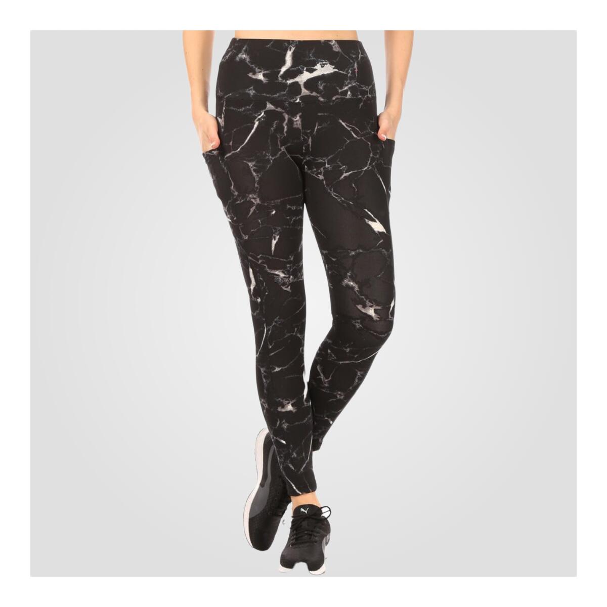 Black Marble Yoga Leggings 1 Deal - RebateKey