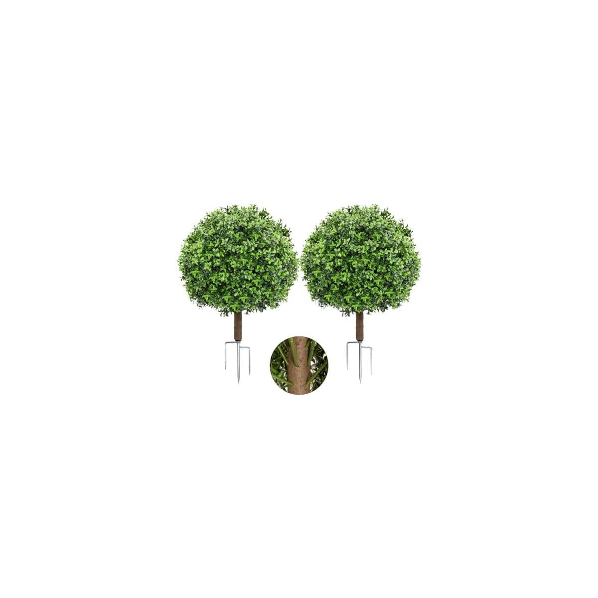 2 Pack 23 7 Artificial Boxwood Topiary Ball Trees Promo Codes - RebateKey
