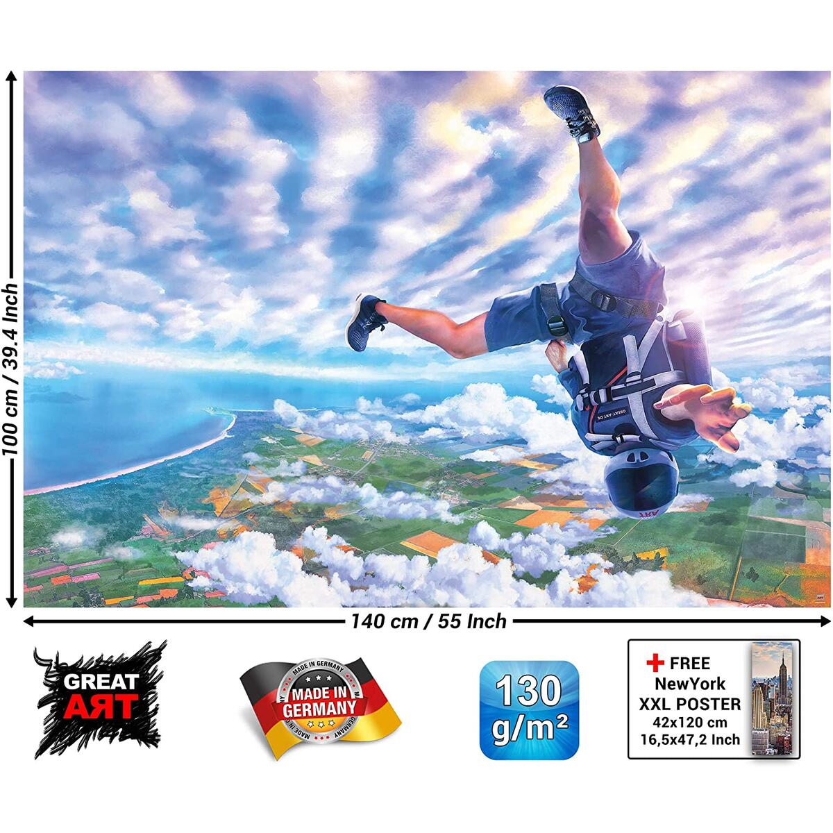 Poster Skydiving Picture Decoration Coupons - RebateKey