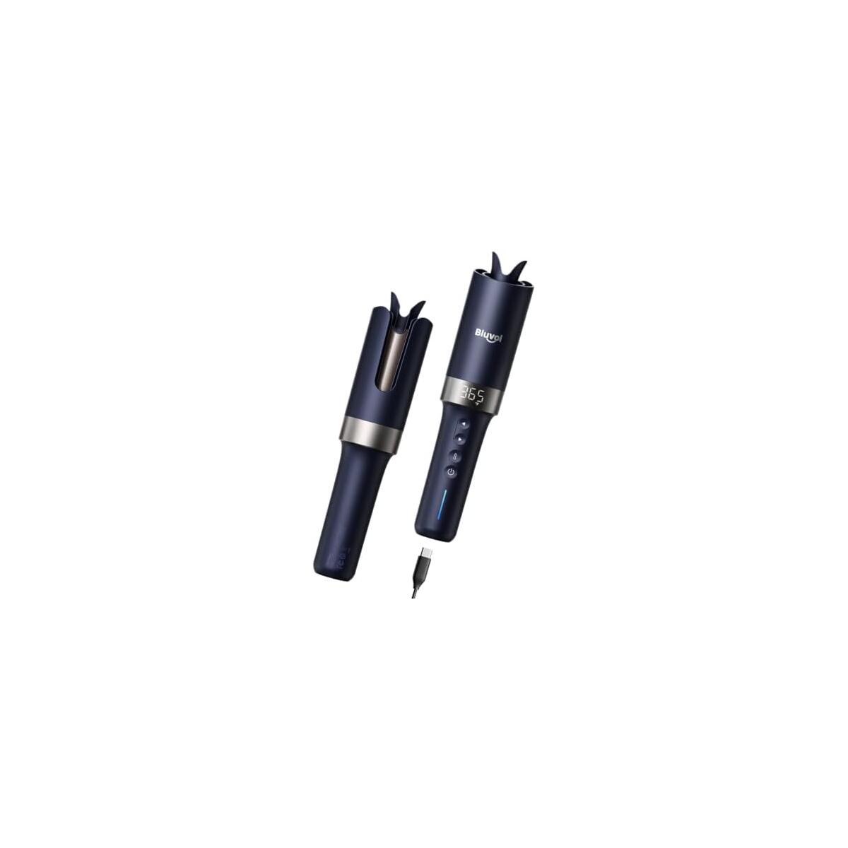PRIME DEAL! Bluvol R10 Apex Cordless Automatic Hair Curler, Memory Mode for Beginners