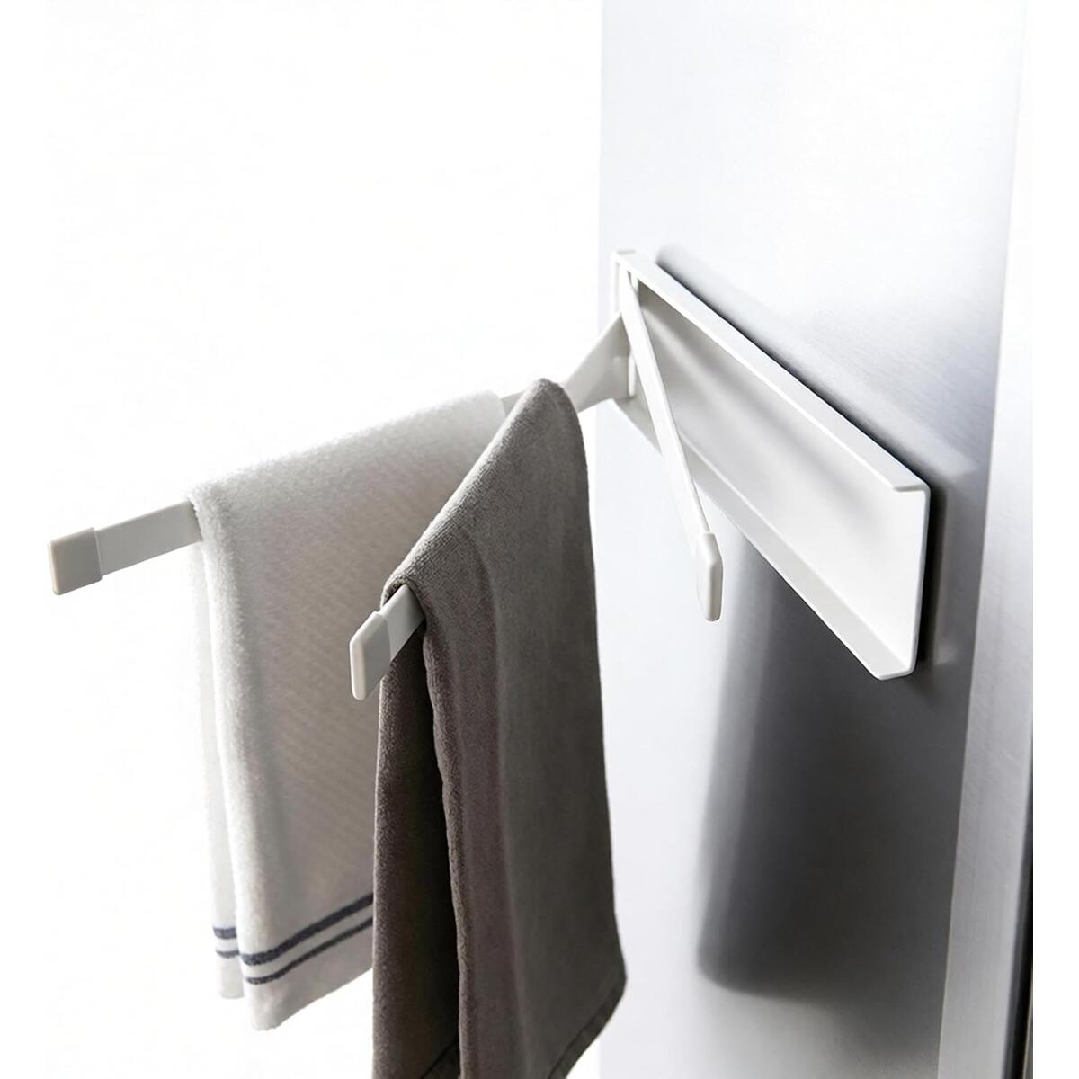 Magnetic Dishcloth Hanger Foldable Rotating Towel Rack