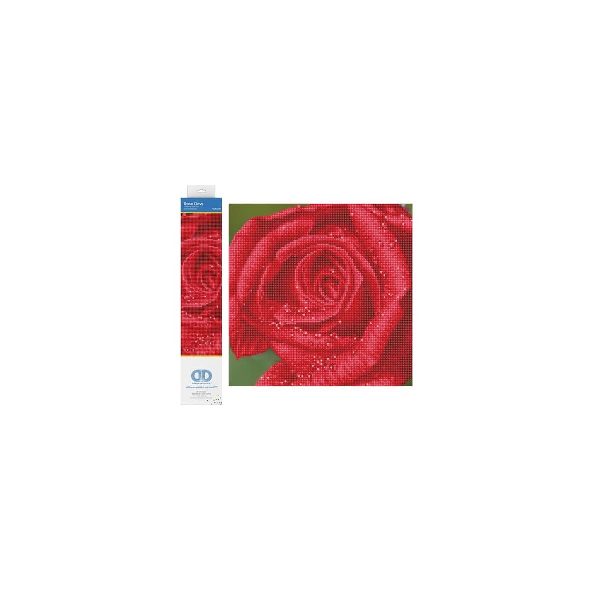 DIAMOND DOTZ Rose Dew Flower Diamond Painting Kits for Adults - Diamond Art Kits a Relaxing Creative Craft Kit with Dotz Gems 12