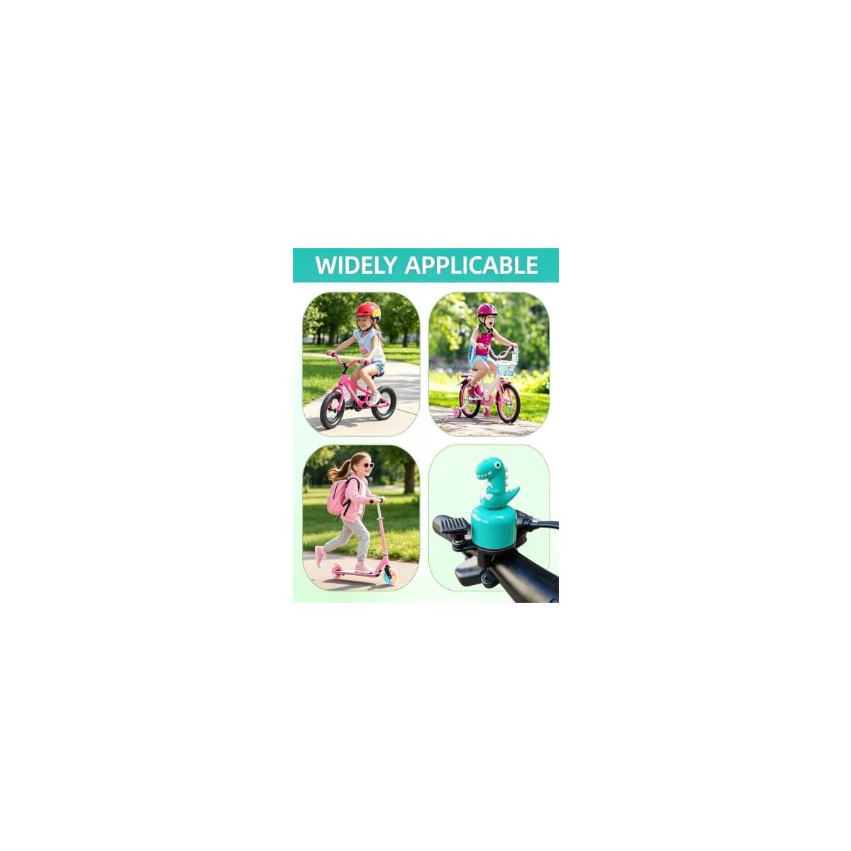 Dinosaur Kids Bike Bell 3d Figure Loud Clear Sound Promo Code - RebateKey