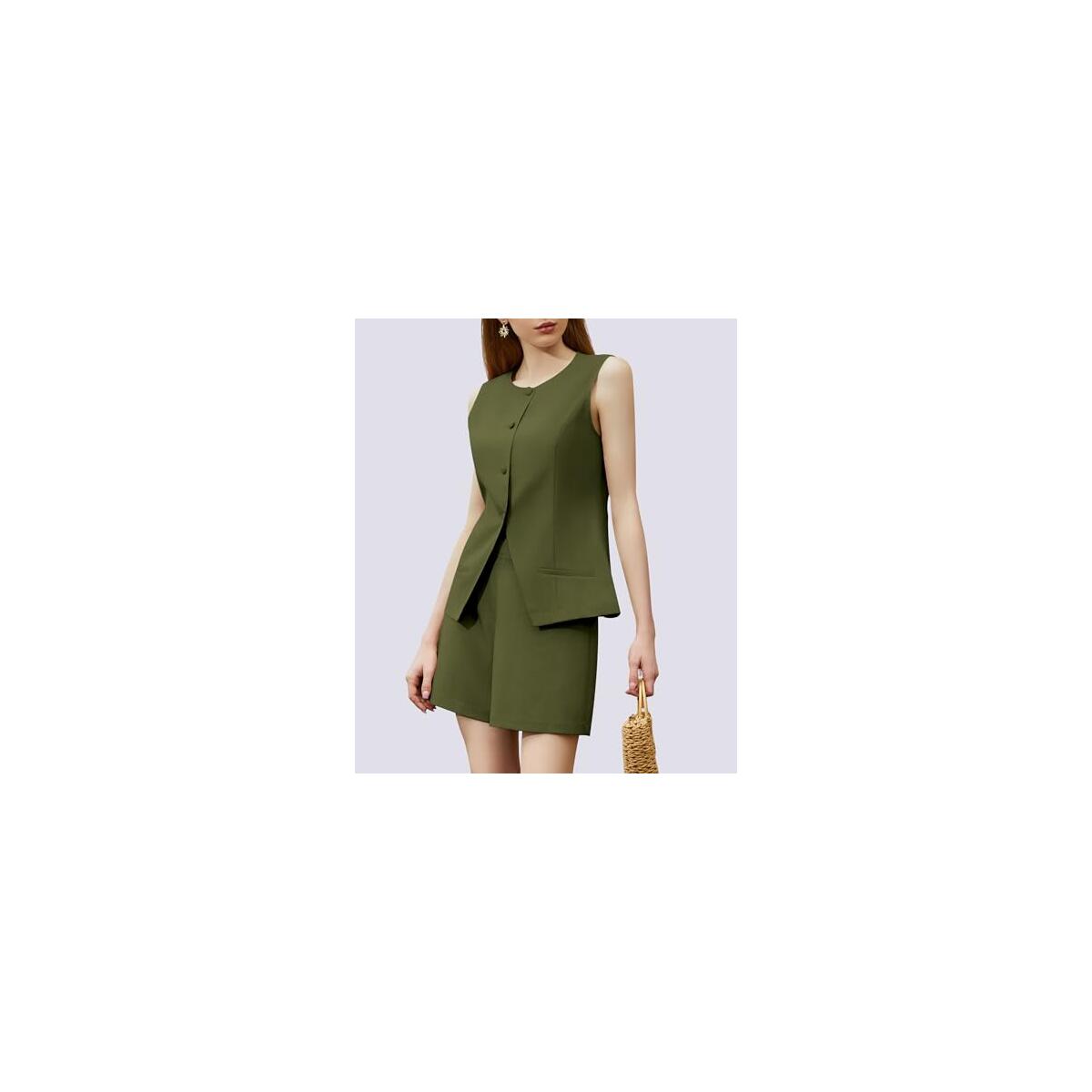 Womens Summer 2 Piece Outfits High Waisted Short Deal - RebateKey