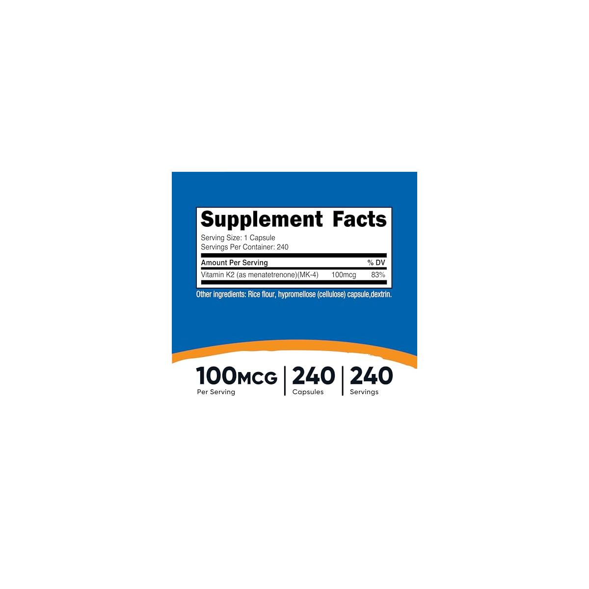 Nutricost Vitamin K Mk Promo Codes - RebateKey