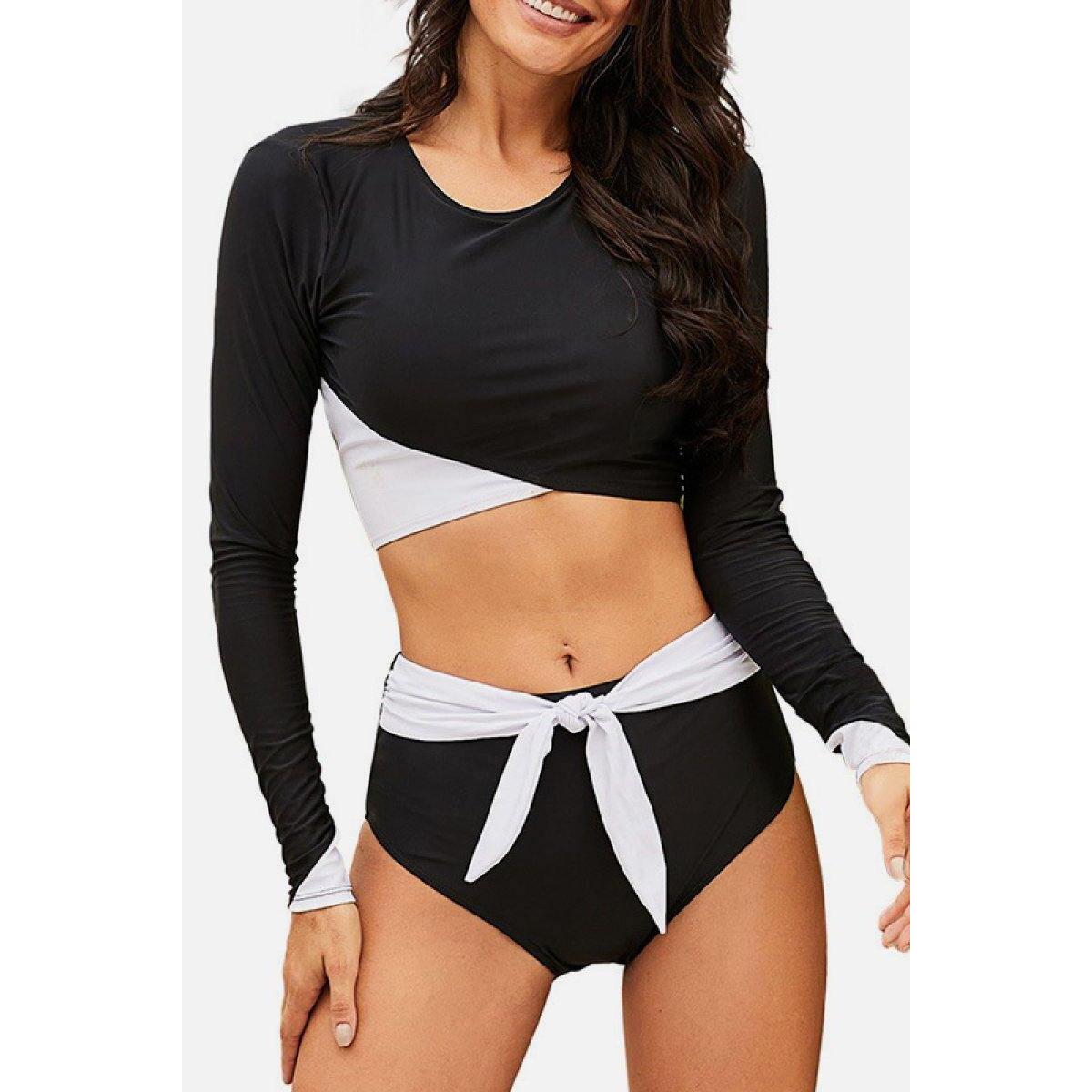 Color Block Swimsuit Set Coupons - RebateKey