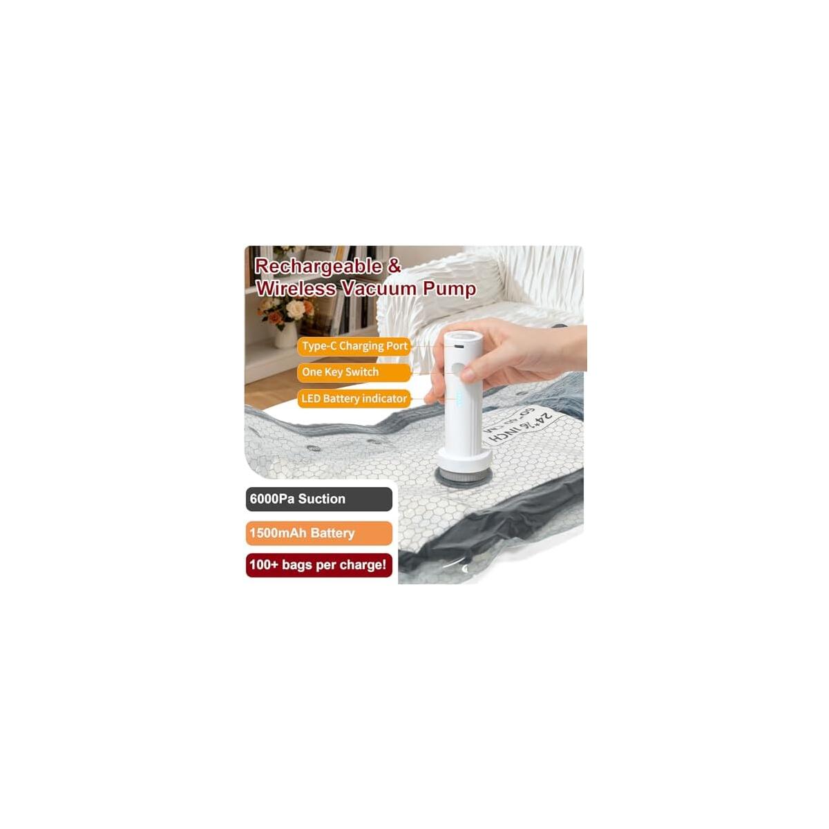 Vacuum Storage Bags With Portable Electric Pump Deals - RebateKey