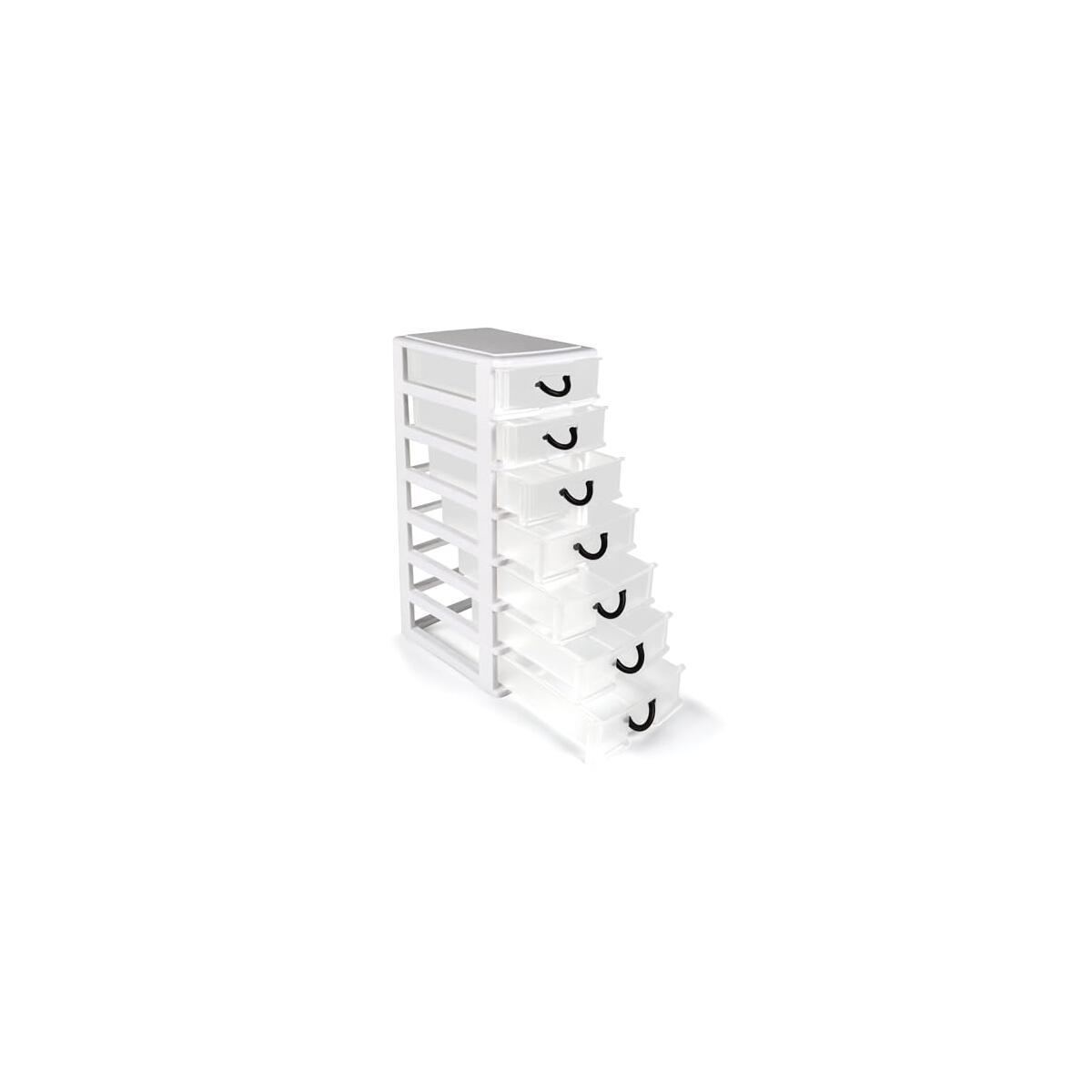 Mini Drawer Organizer With 7 Clear Storage Drawer Deal - RebateKey