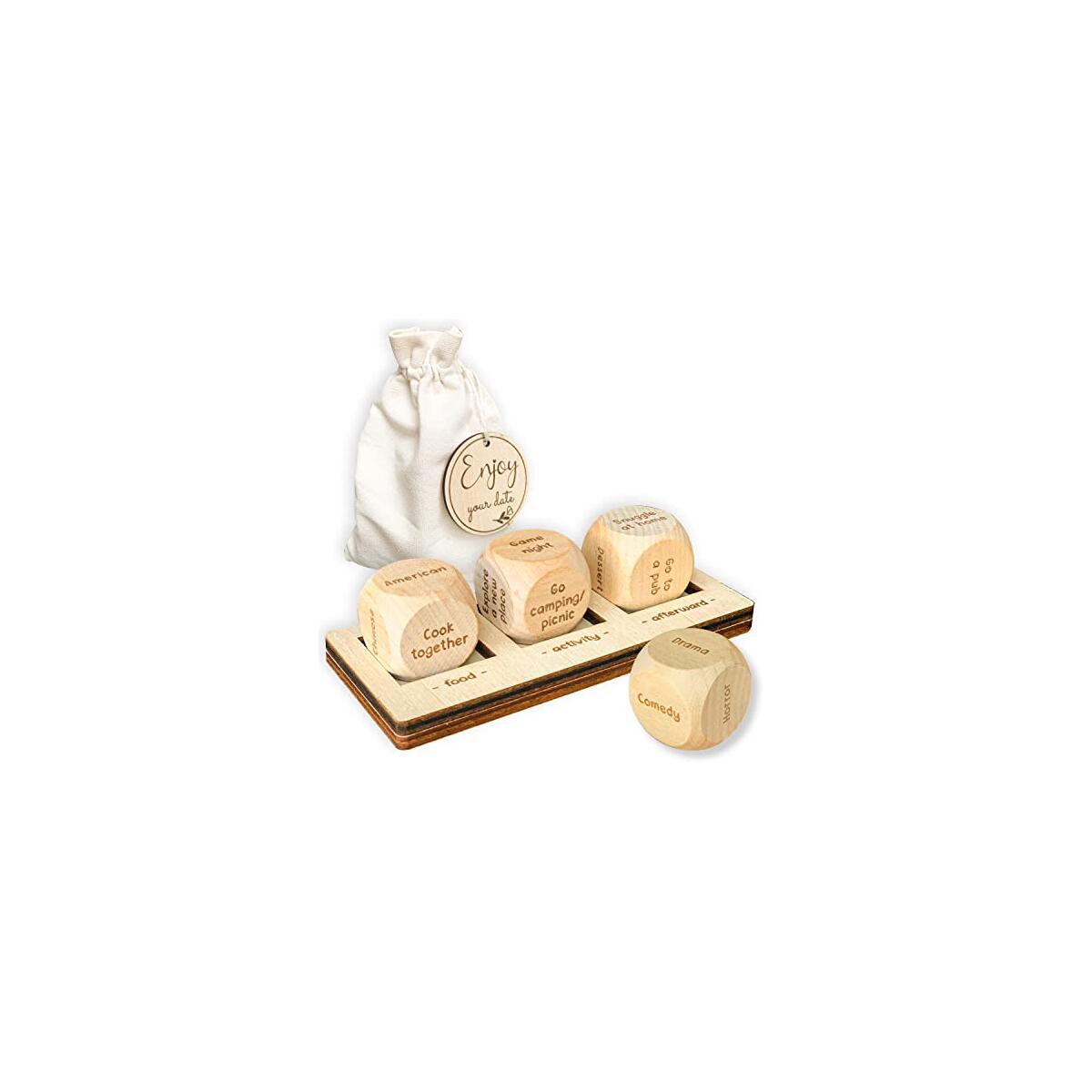 Date Night Dice Game for Adults - Food Decider Dice Games for Date Night Gifts Ideas, Christmas Couple Gifts for Him and Her, Dinner Decision Dice Funny Valentines Day Gifts for Boyfriend