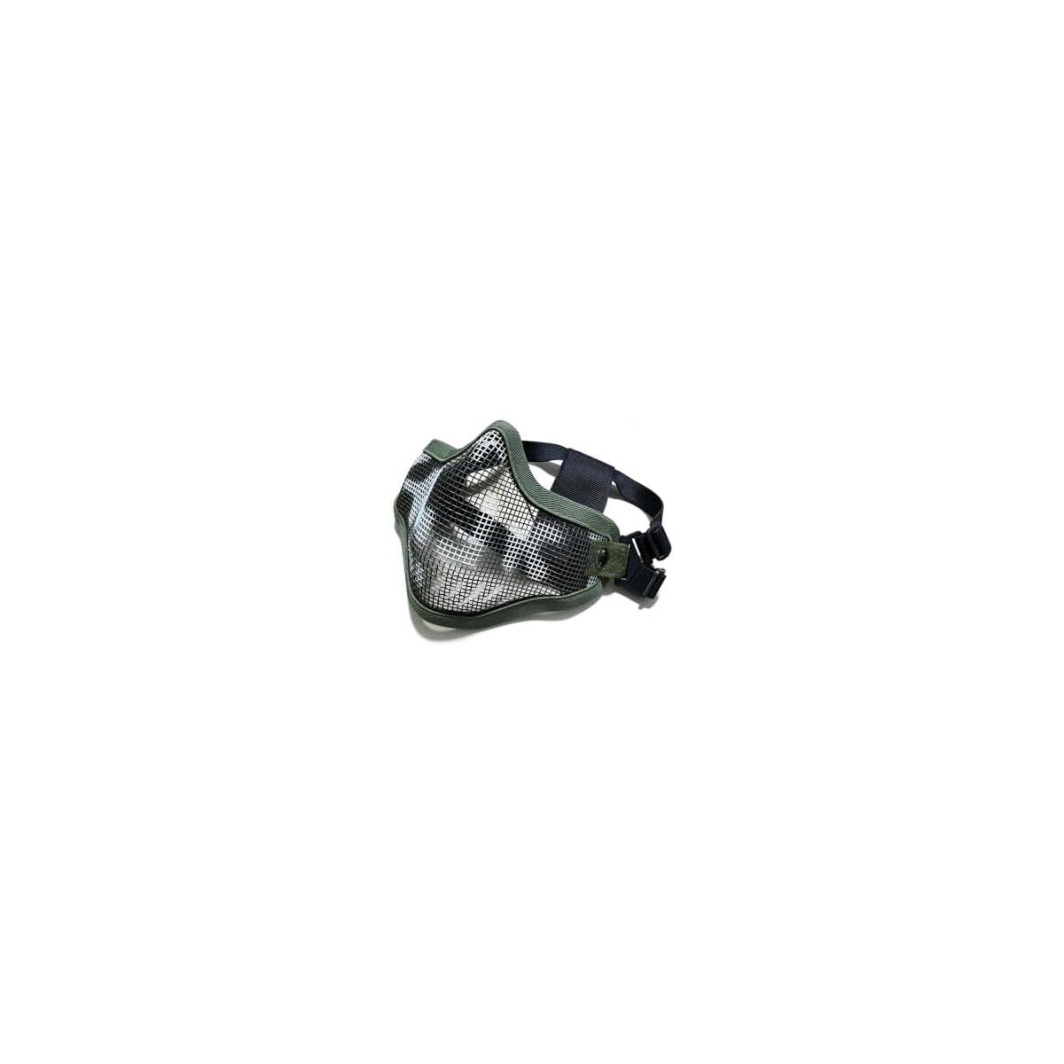 V1 Steel Mesh Half Face Mask with Dual Adjustable Straps