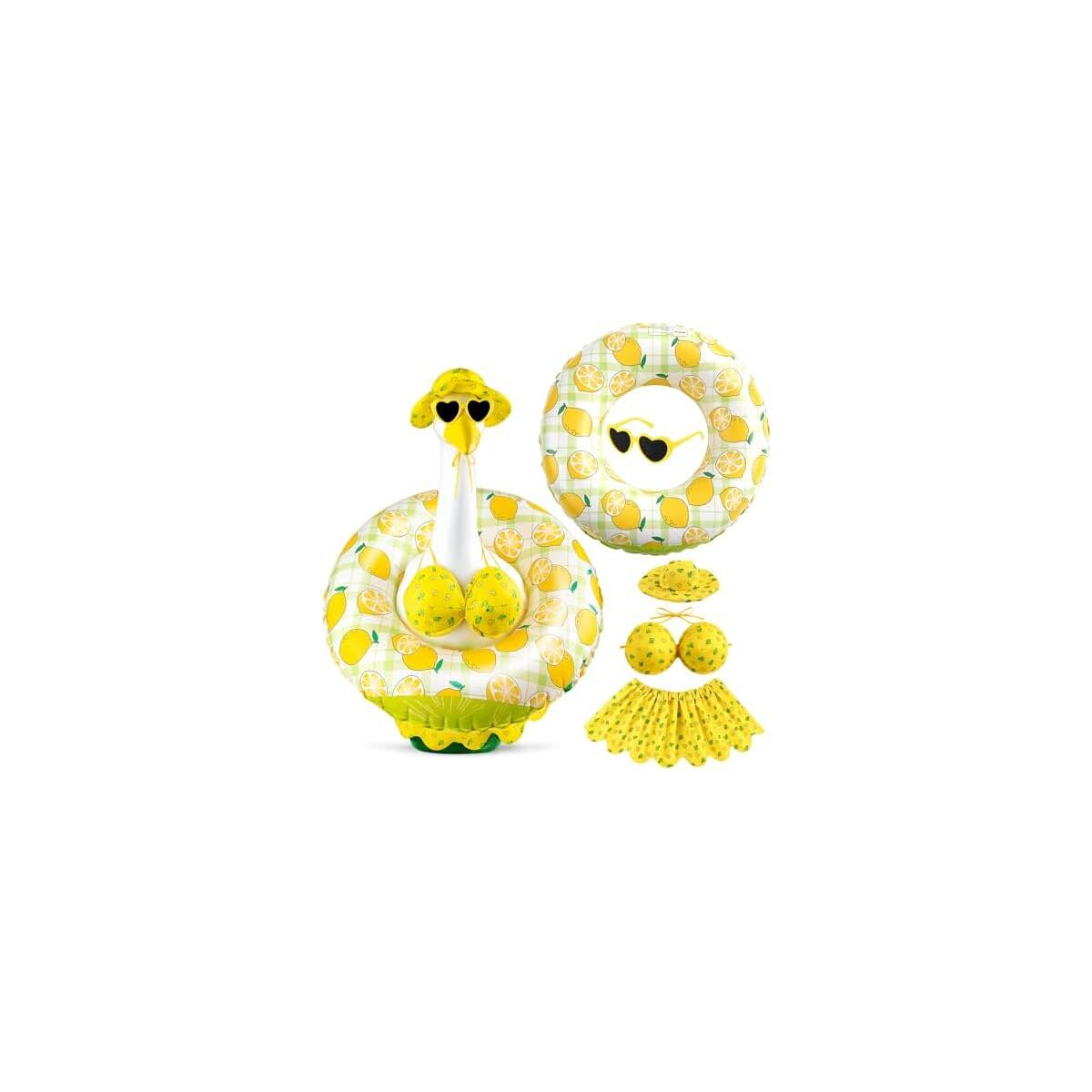 Porch Goose Summer Outfits 23 Inch - Hawaiian Bikini Lawn Goose Costume for Luau Party, Outdoor Garden Patio Yard Decor, Pool Party - Goose Clothes Durable Gift
