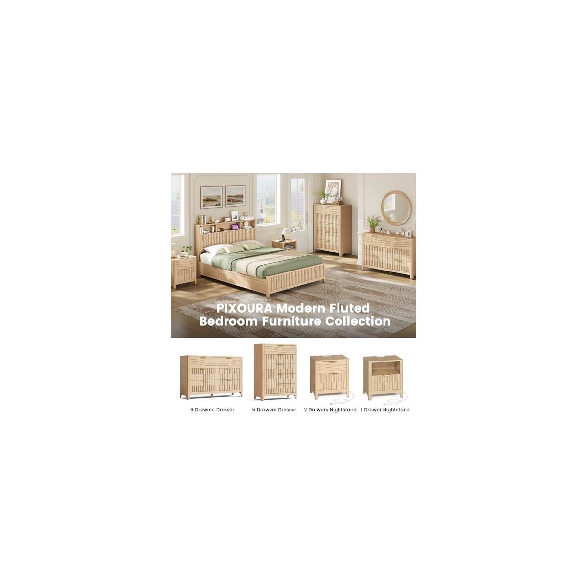 Fluted Nightstand Set Of Deals - RebateKey