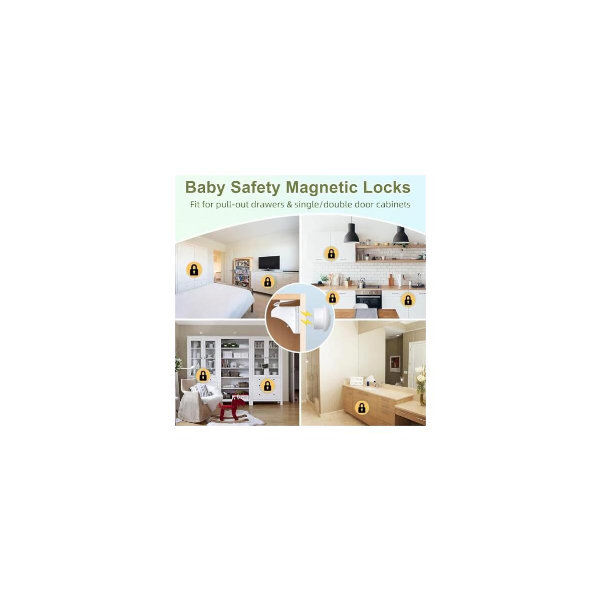 10 Pack Child Safety Magnetic Cabinet Locks Coupon - RebateKey