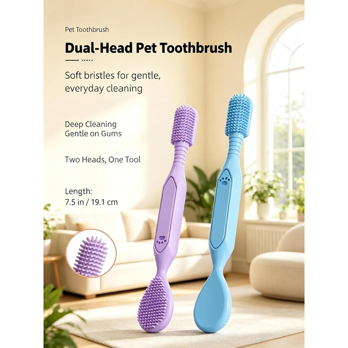 Silicone Double Headed Pet Toothbrush Coupon - RebateKey