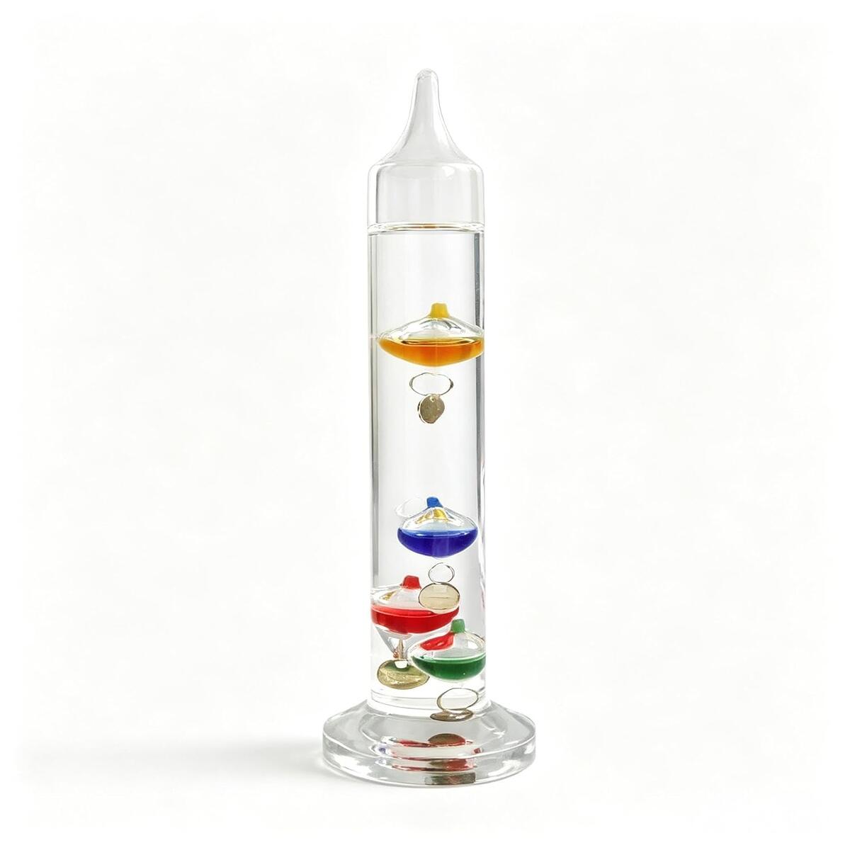 Galileo Glass Thermometer with 4 Floating Balls(64&deg;F-75&deg;F)