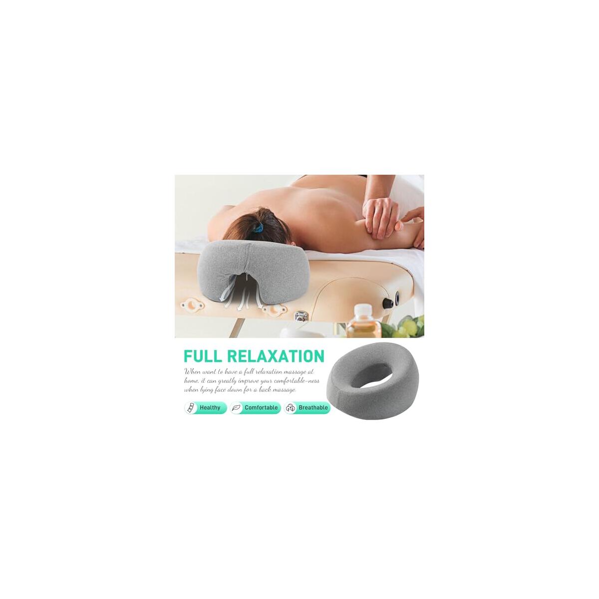 Face Down Pillow Massage Headrest For Bed Deal - RebateKey