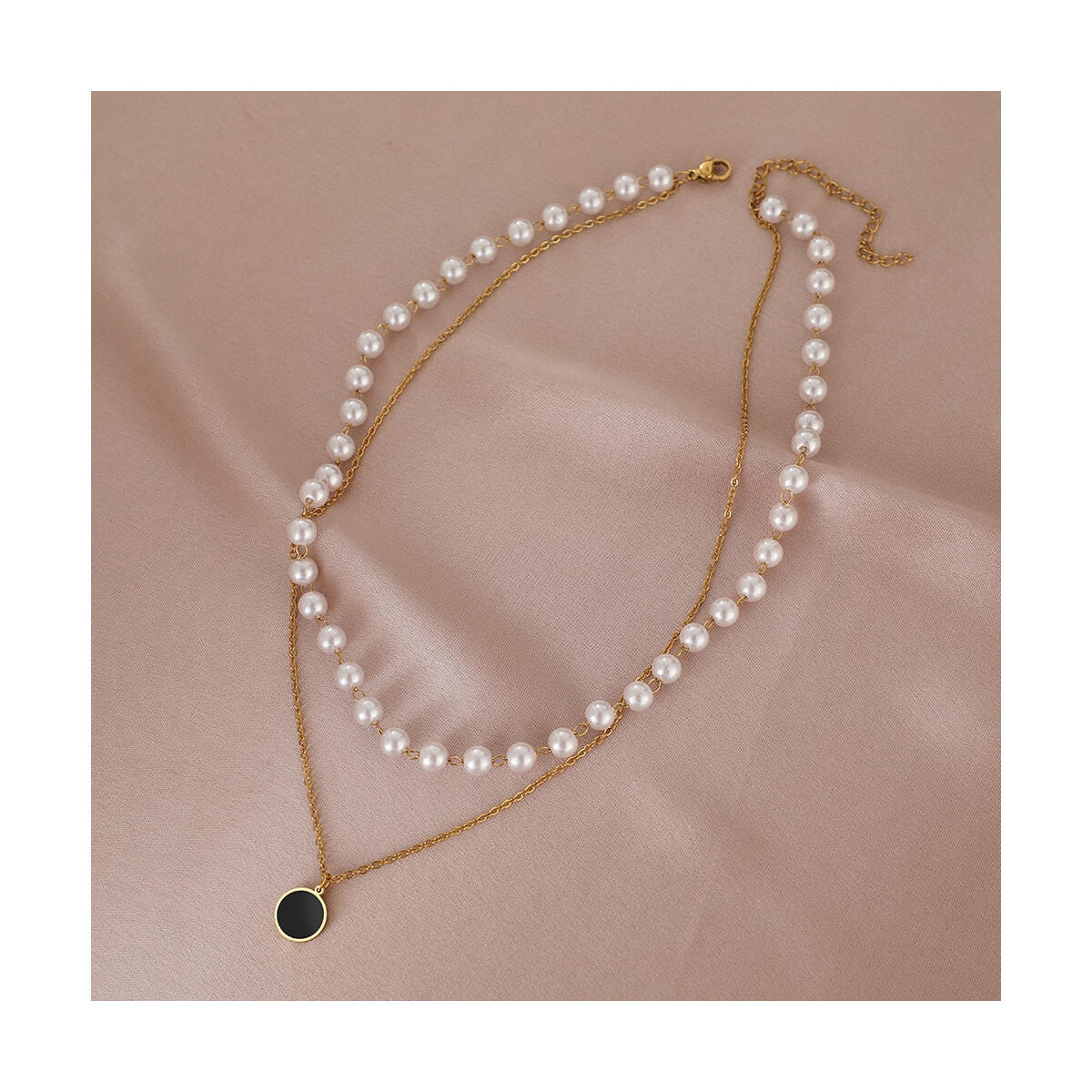 Pearl Beaded Layered Necklace 1 Coupons - RebateKey