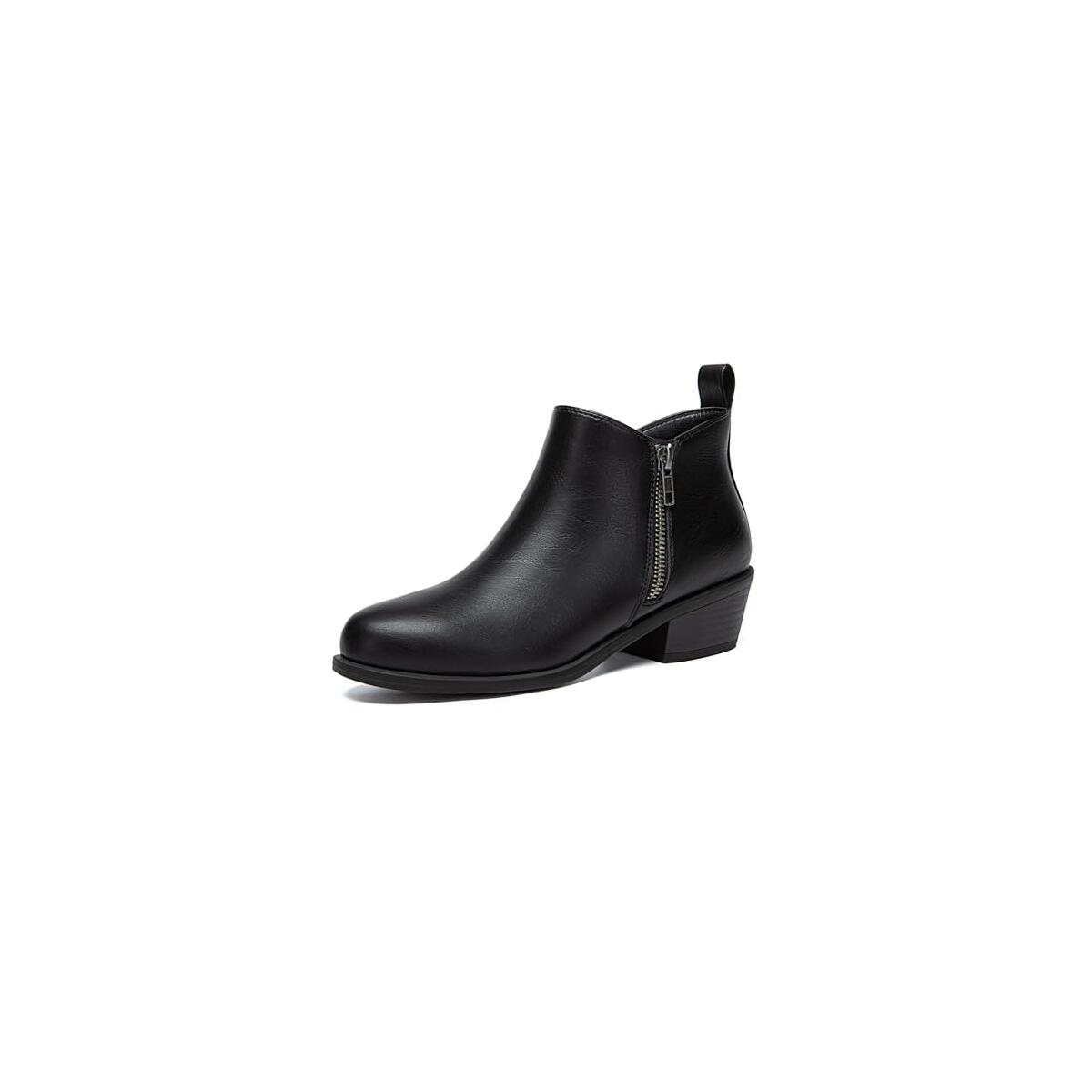 Womens Ankle Boots Chunky Low Heel Promo Code - RebateKey