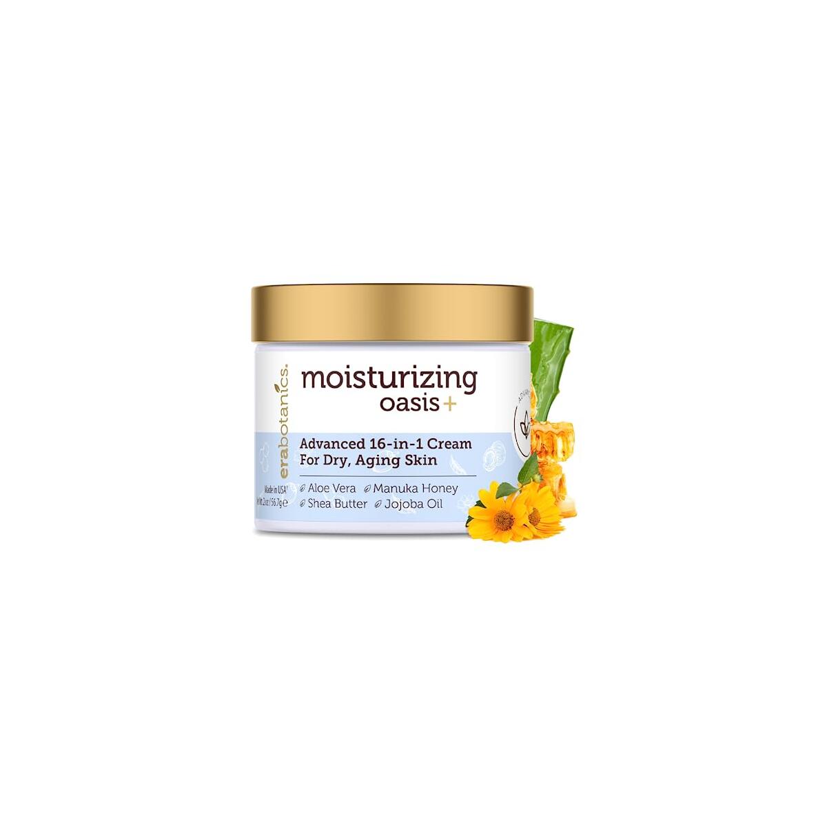 Era Organics Advanced Face Moisturizer for Dry Skin - Nourishing 16-in-1 Night Cream - Extra Hydrating for Women and Men