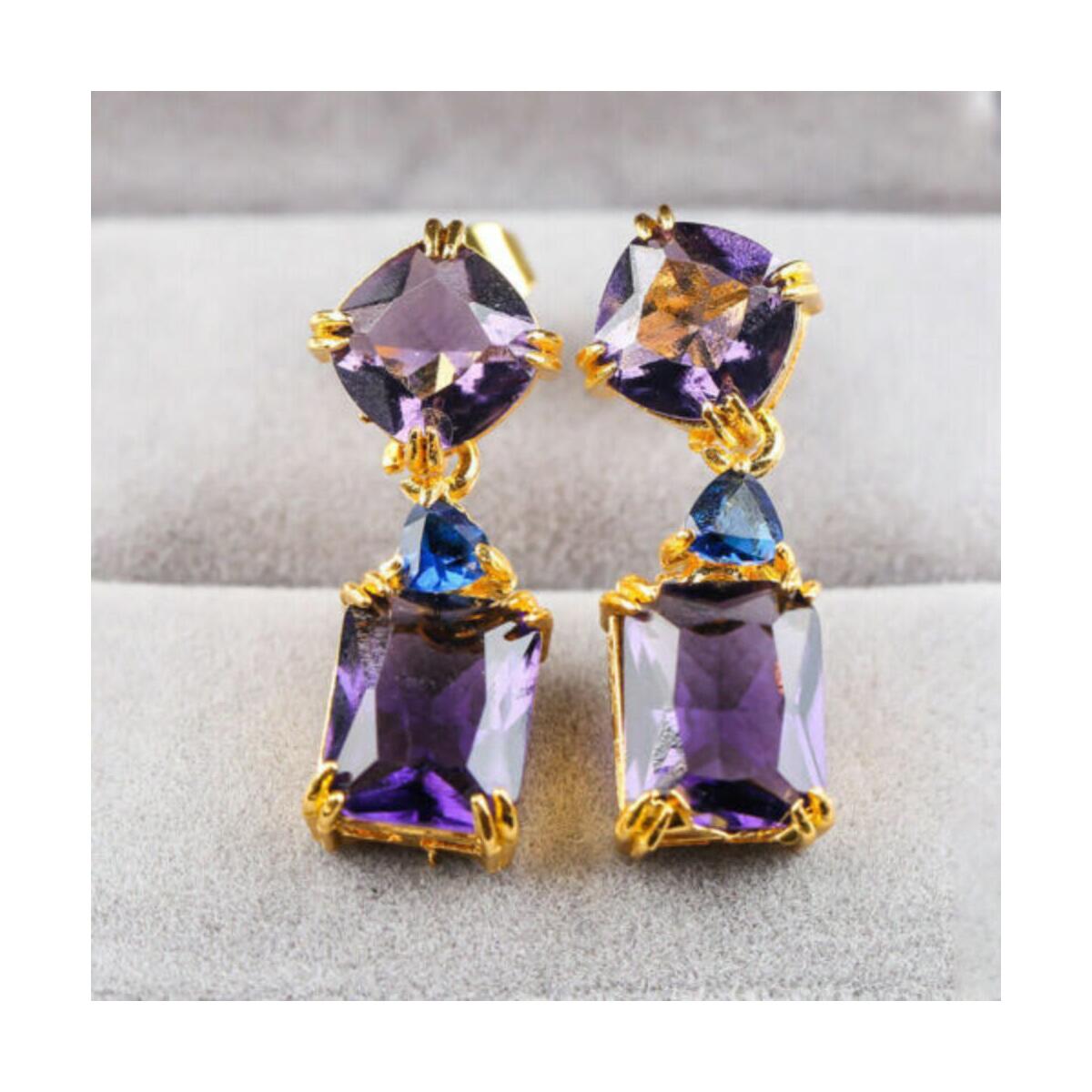 Amethyst Drop Earring Tanzanite Deal - RebateKey