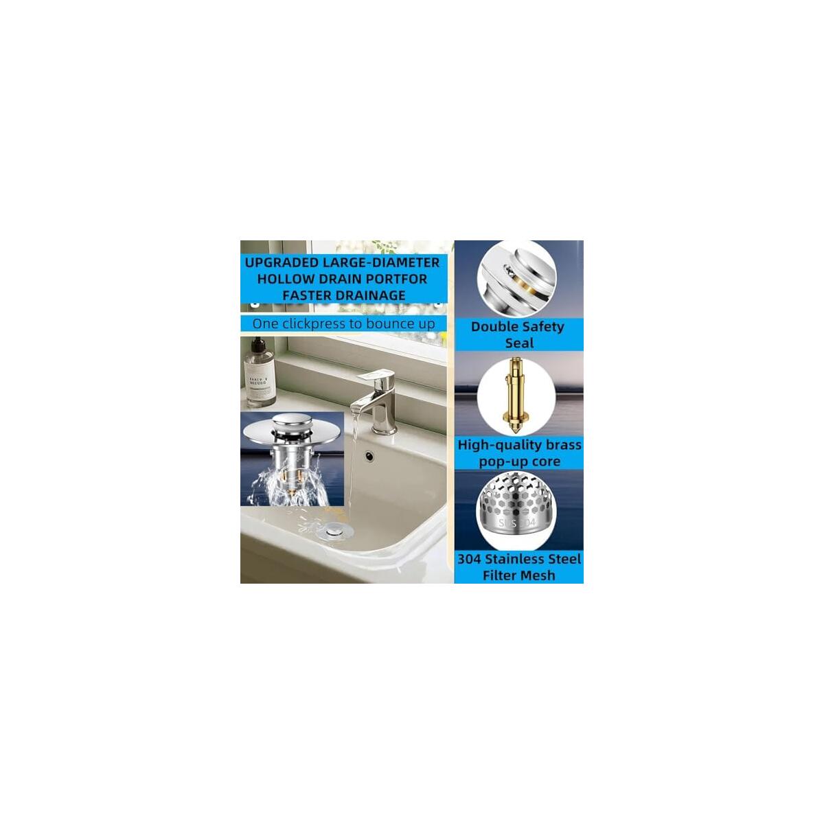 Bathroom Sink Drain Strainer 2 Pack Promo Codes - RebateKey