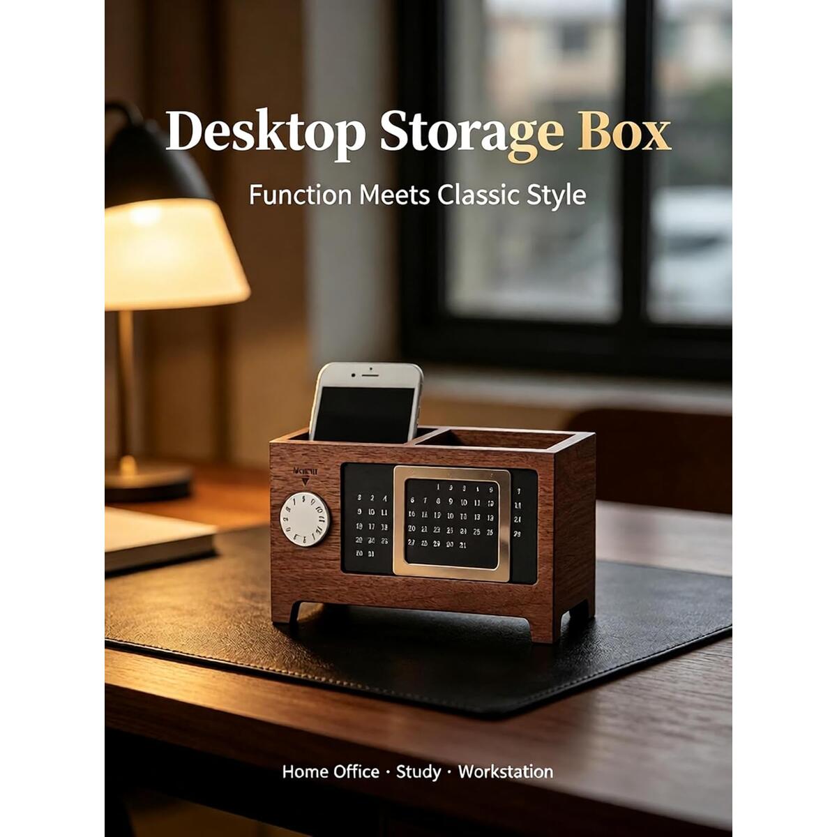 Wooden Desk Organizer Pen Deal - RebateKey