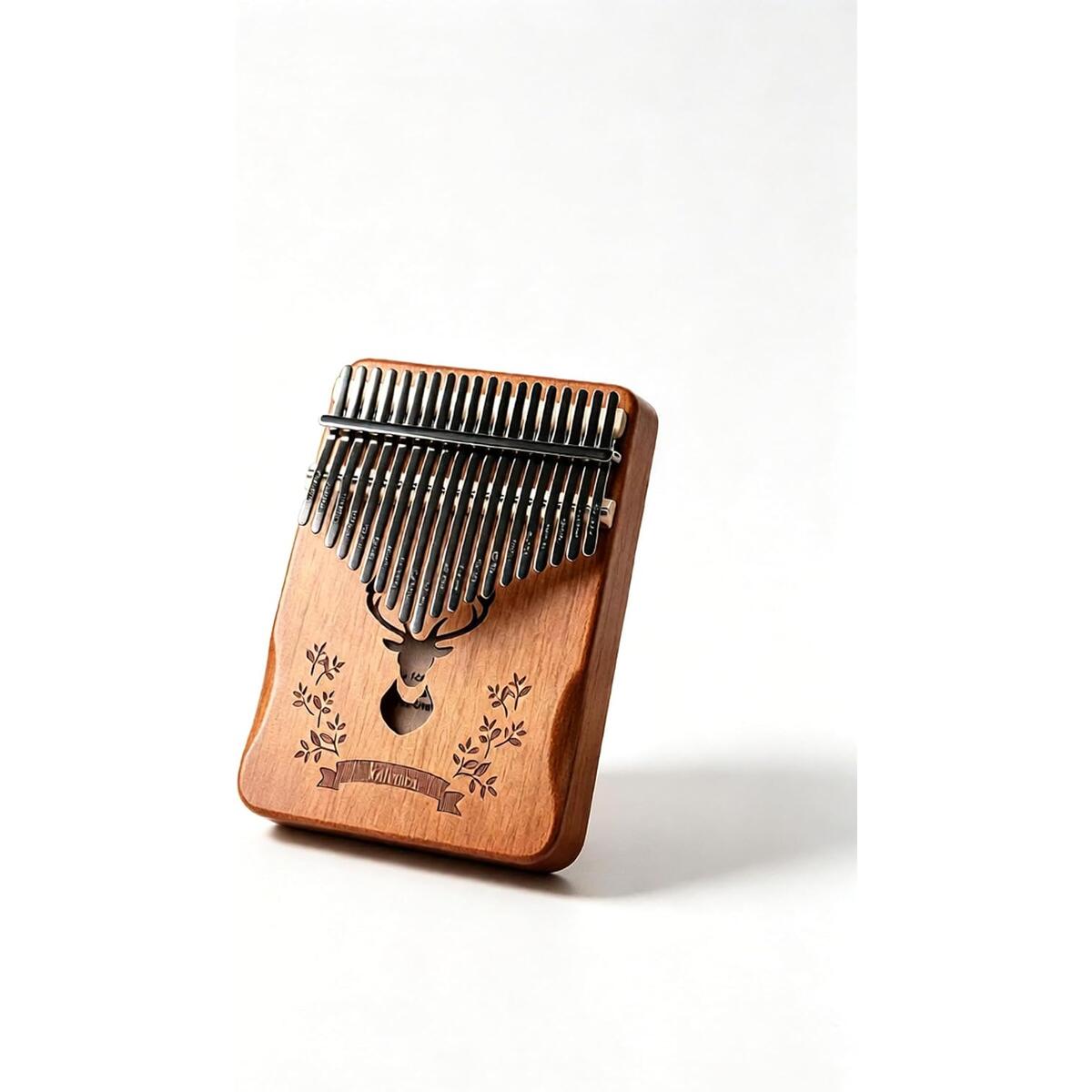21-Key Kalimba Thumb Piano, Solid Wood Mbira