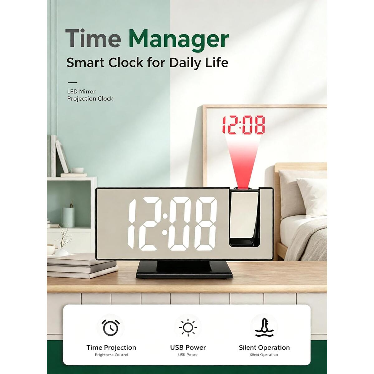 Led Projection Alarm Clock Coupons - RebateKey