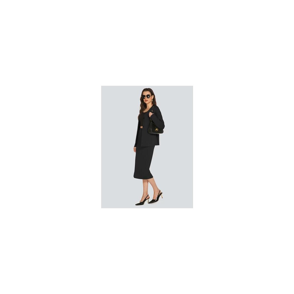 2 Piece Midi Skirt Sets Business Casual Coupon - RebateKey