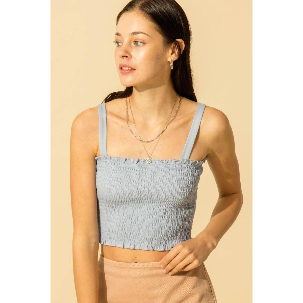 Hyfve Smocked Crop Cami Coupons - RebateKey