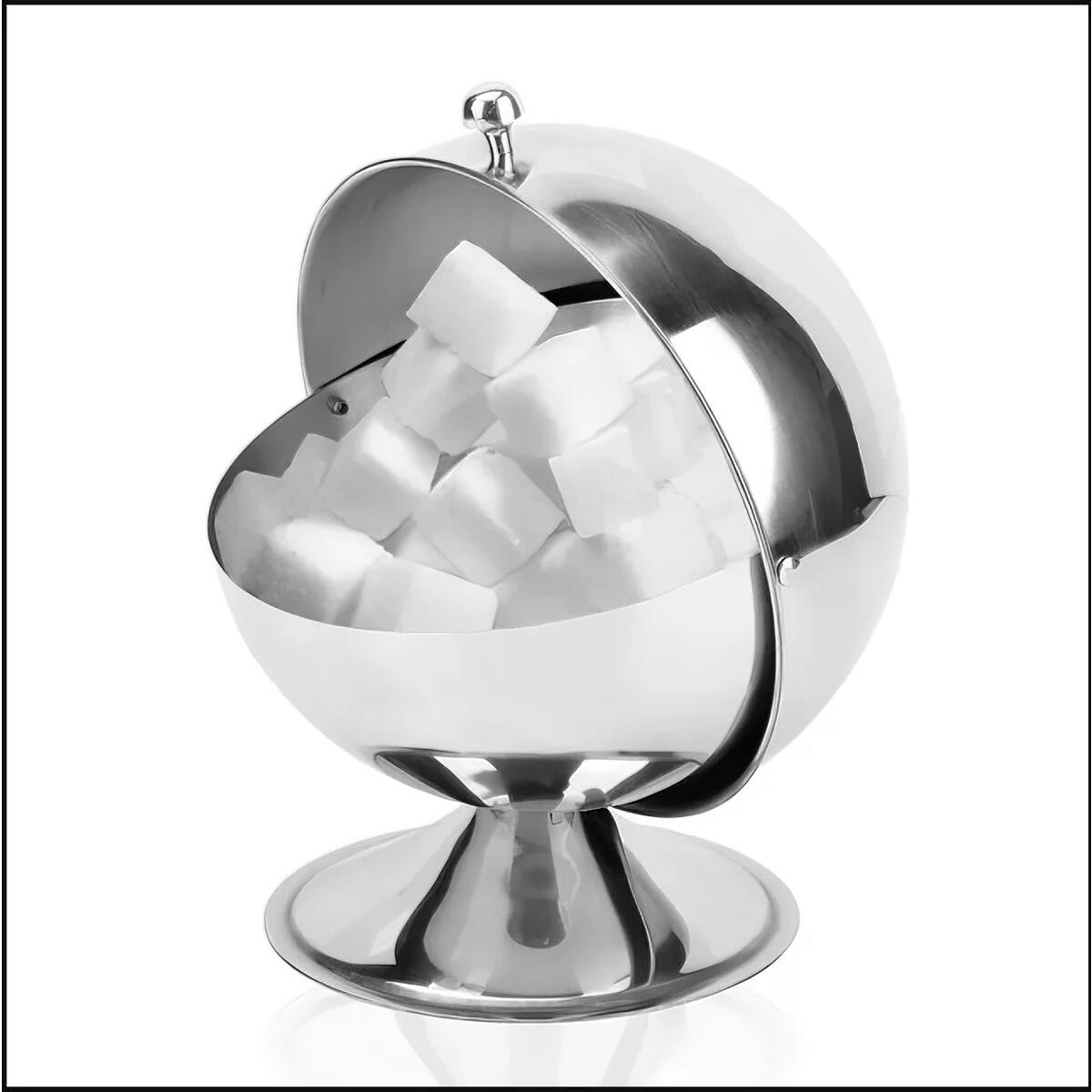 Stainless Steel Spherical Flip Sugar Bowl Storage Promo Code - RebateKey