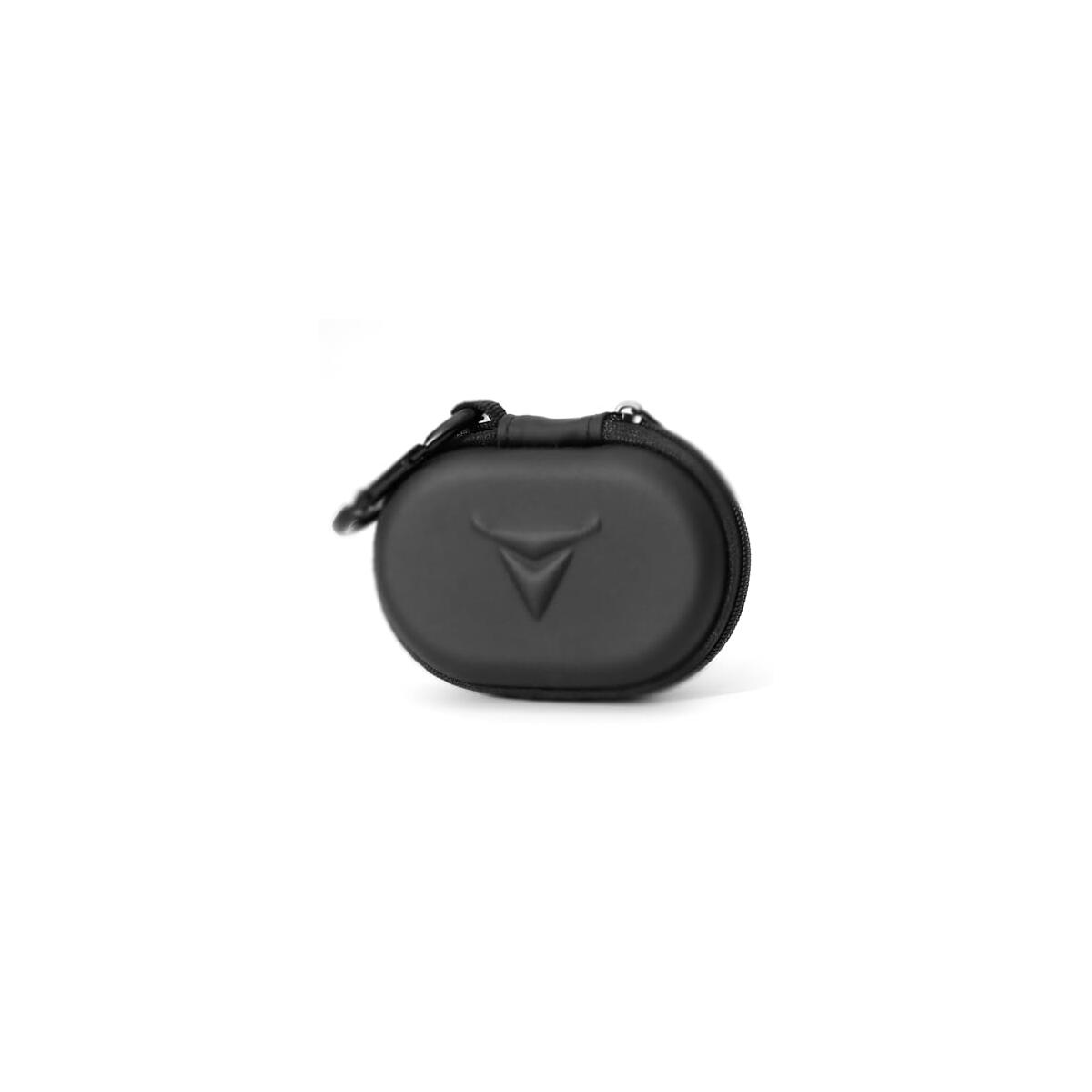 Decibullz - Zipper Headphones Carrying Case, Perfect for Earphones and Earplugs (Black)