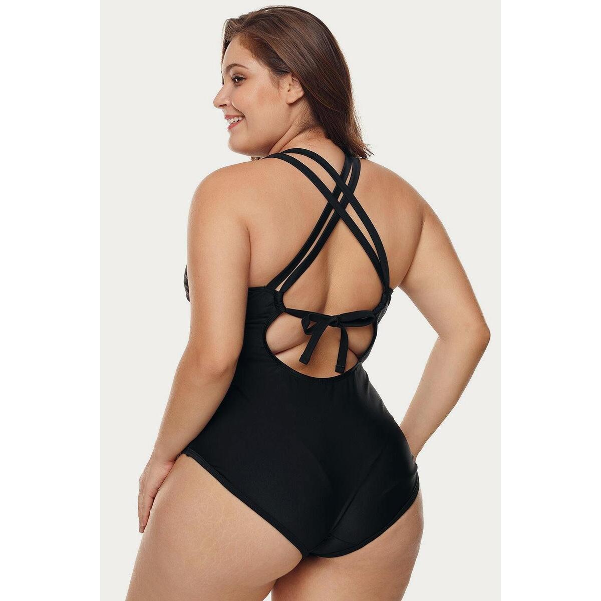 V Neck Cutout Tankini Deal - RebateKey