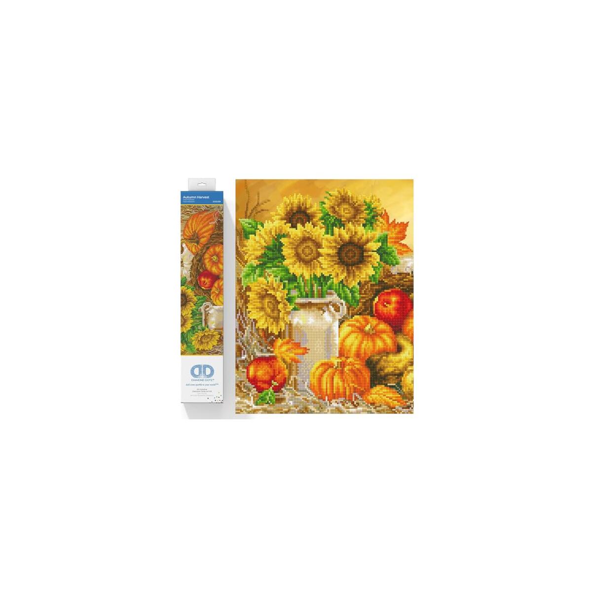DIAMOND DOTZ Autumn Harvest Diamond Painting Kits for Adults - Diamond Art Kits a Relaxing Creative Craft Kit with Dotz Gems 16x22