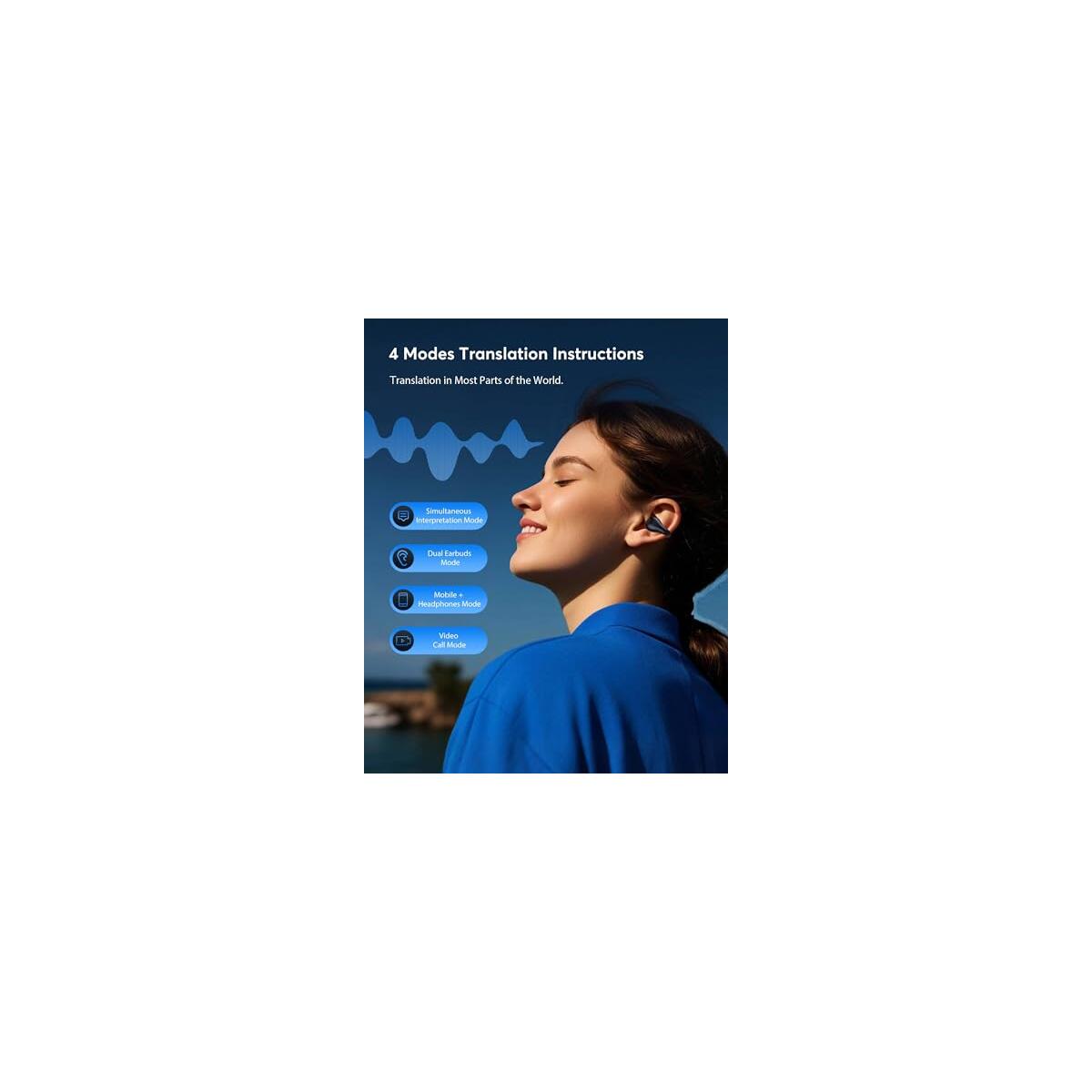 144 Languages 60h Playtime Translator Ear Buds Deal - RebateKey