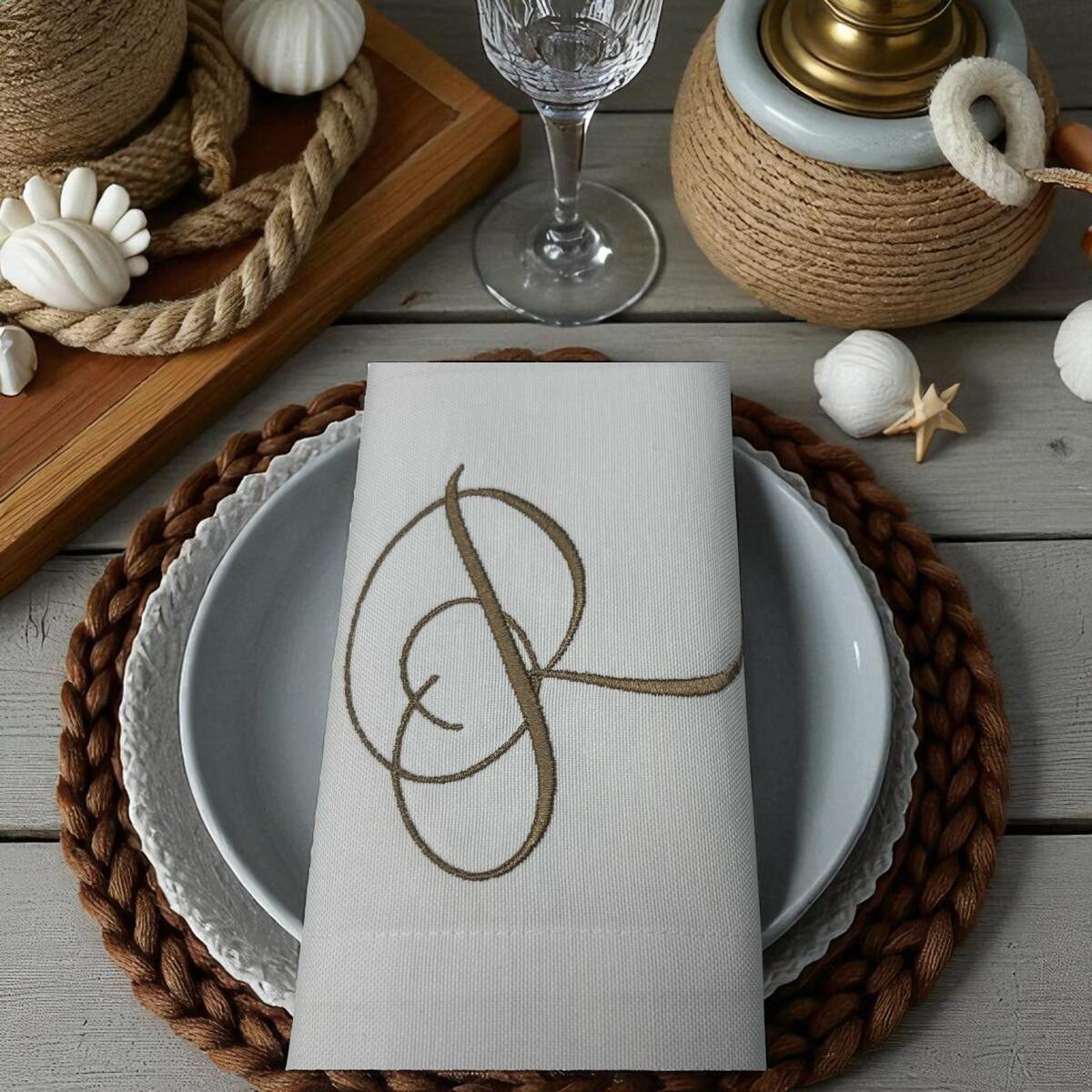 Embroidered Floral Linen Napkins Deal - RebateKey