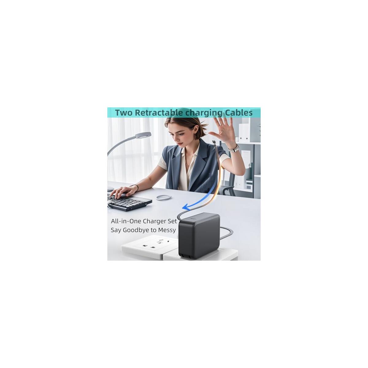 Retractable Wall Charger With Dual Cables Coupons - RebateKey