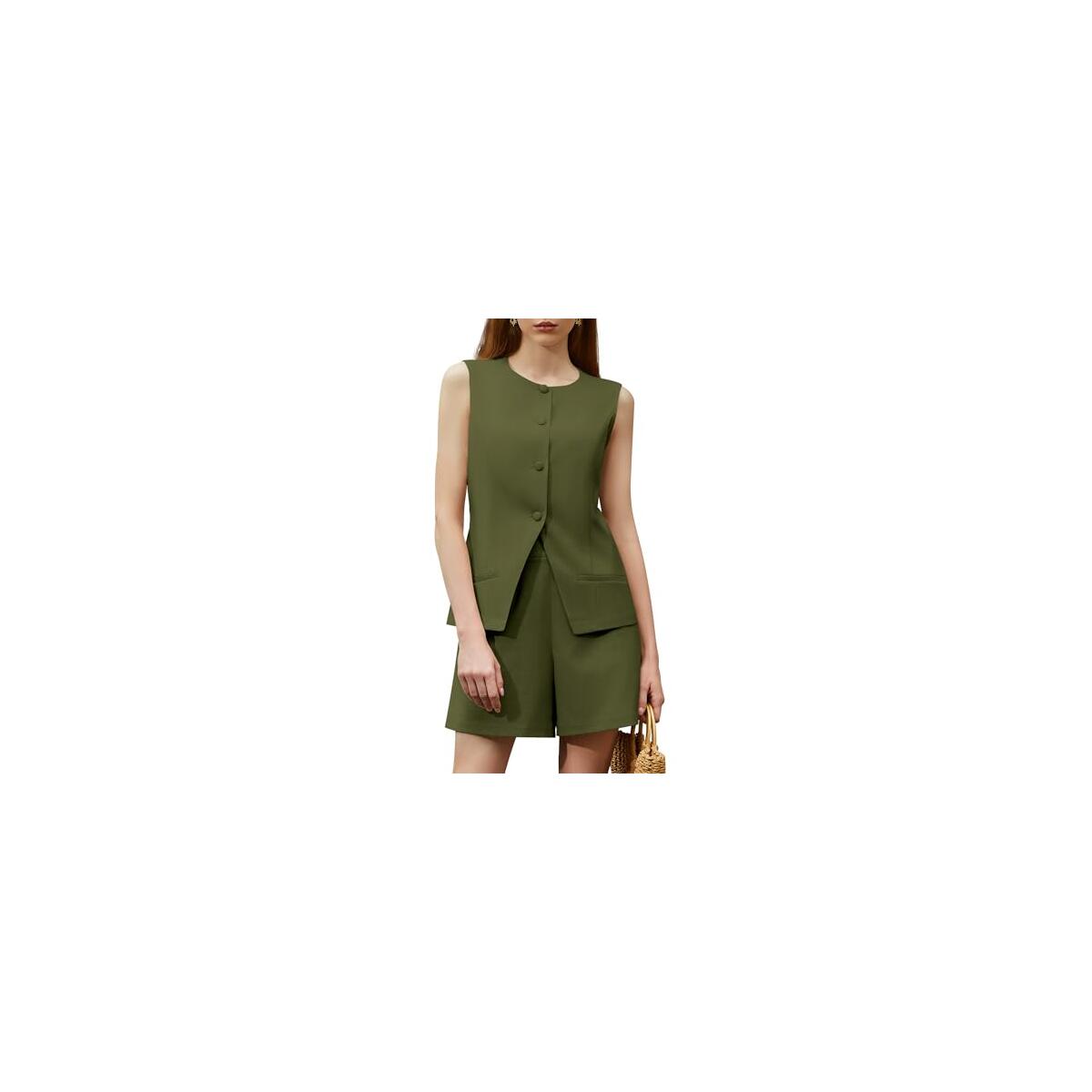 Womens Summer 2 Piece Outfits High Waisted Short Deal - RebateKey