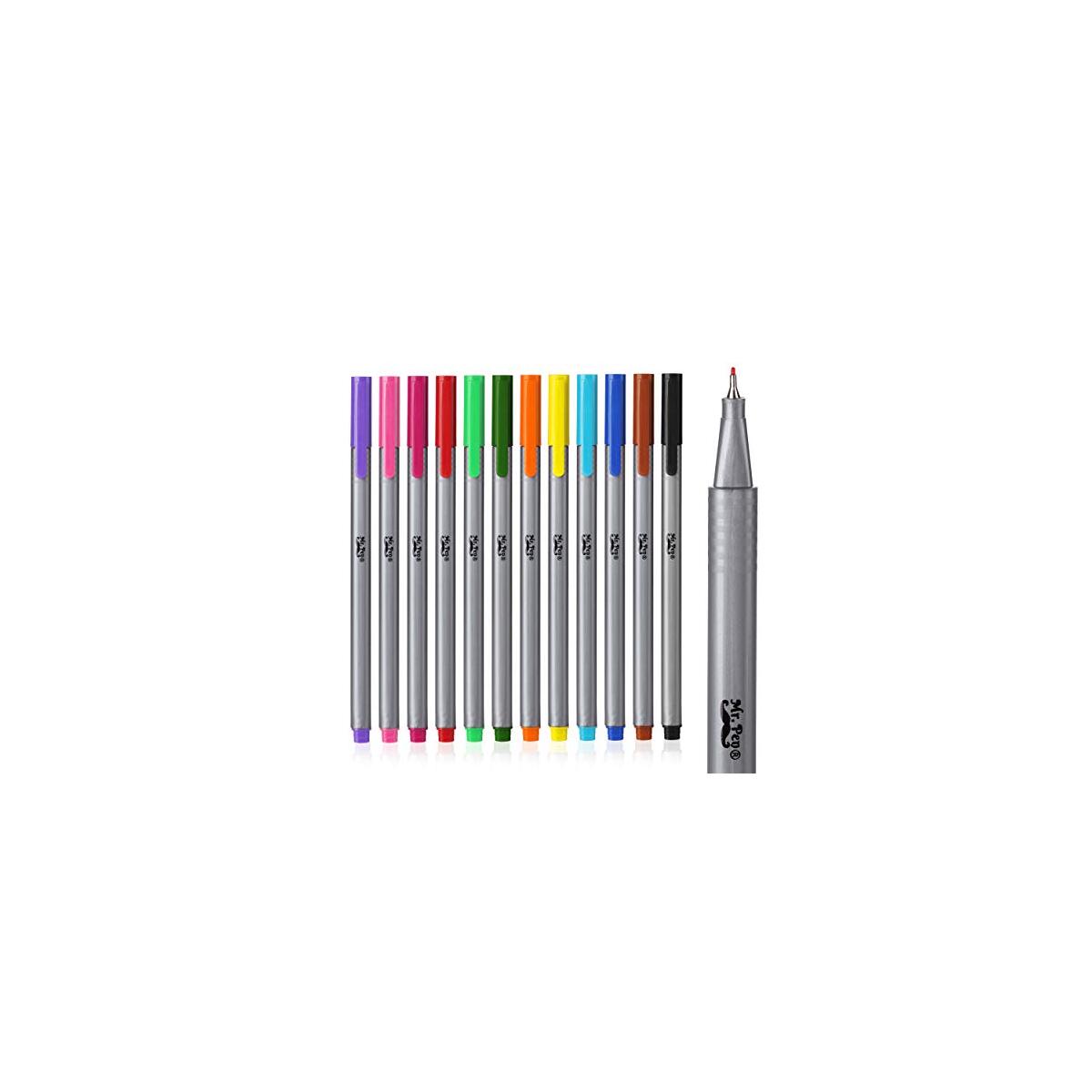 Mr. Pen- Fineliner Pens, 12 Pack, Pens Fine Point, Colored Pens, Journal Pen, Bible Journaling Pen, Journals Supplies