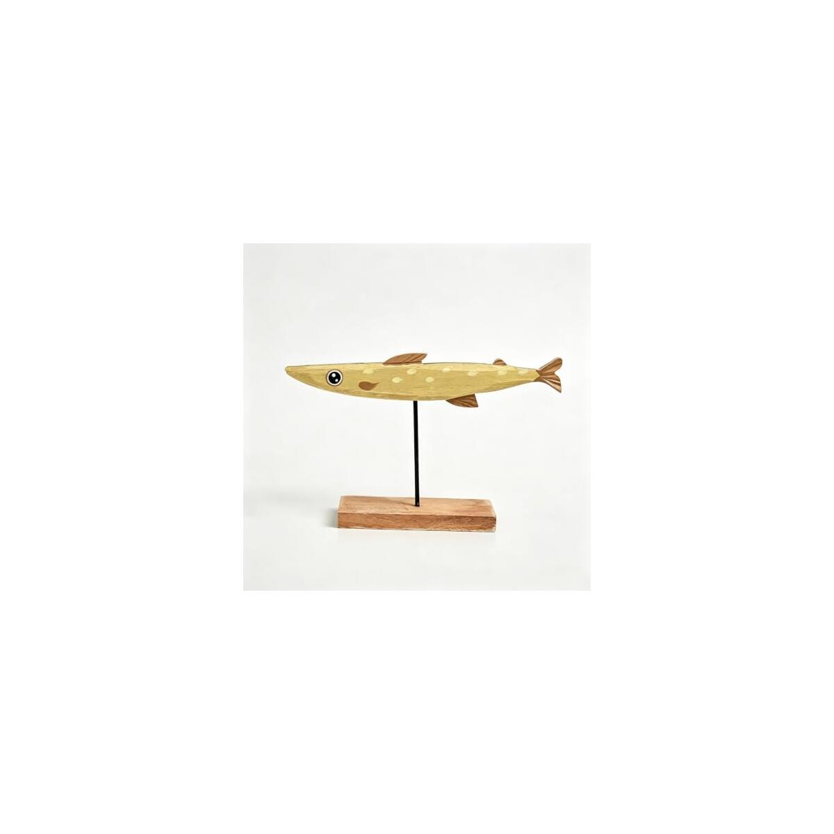 Hand-Carved Wooden Swordfish Tabletop Decor Figurine