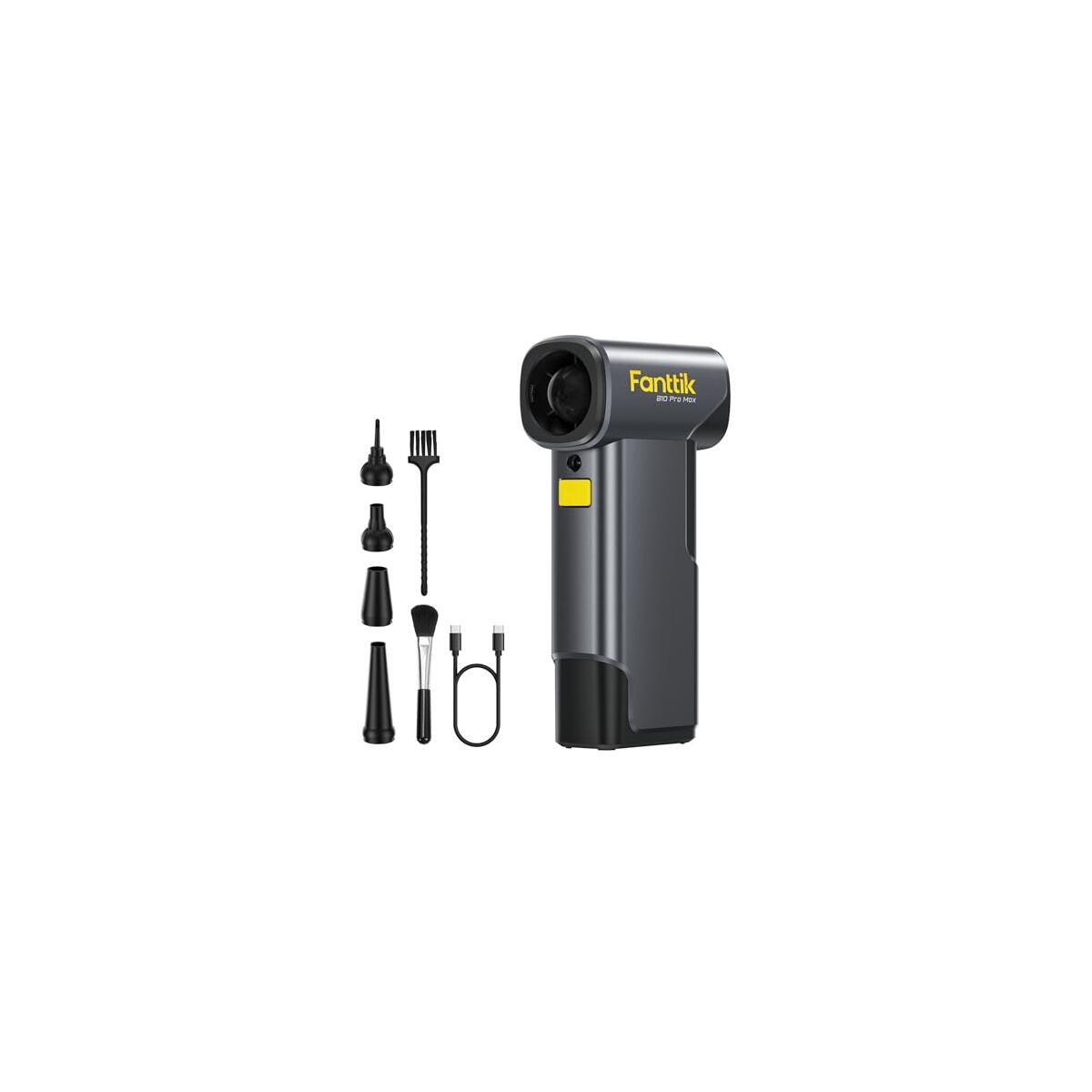 Fanttik B10 Pro Max Electric Air Duster, 130000RPM Brushless Motor, Compressed Air Duster, 6 Gears Adjustable, One-tap Booster, 28.8Wh Rechargeable Battery, Electric Duster for PC, Car, House, Outdoor