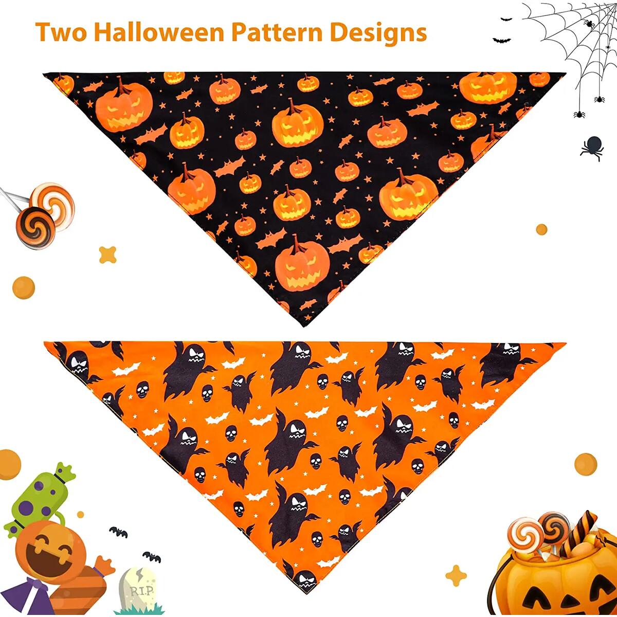 Viretec Halloween Dog Bandanas Deals - RebateKey