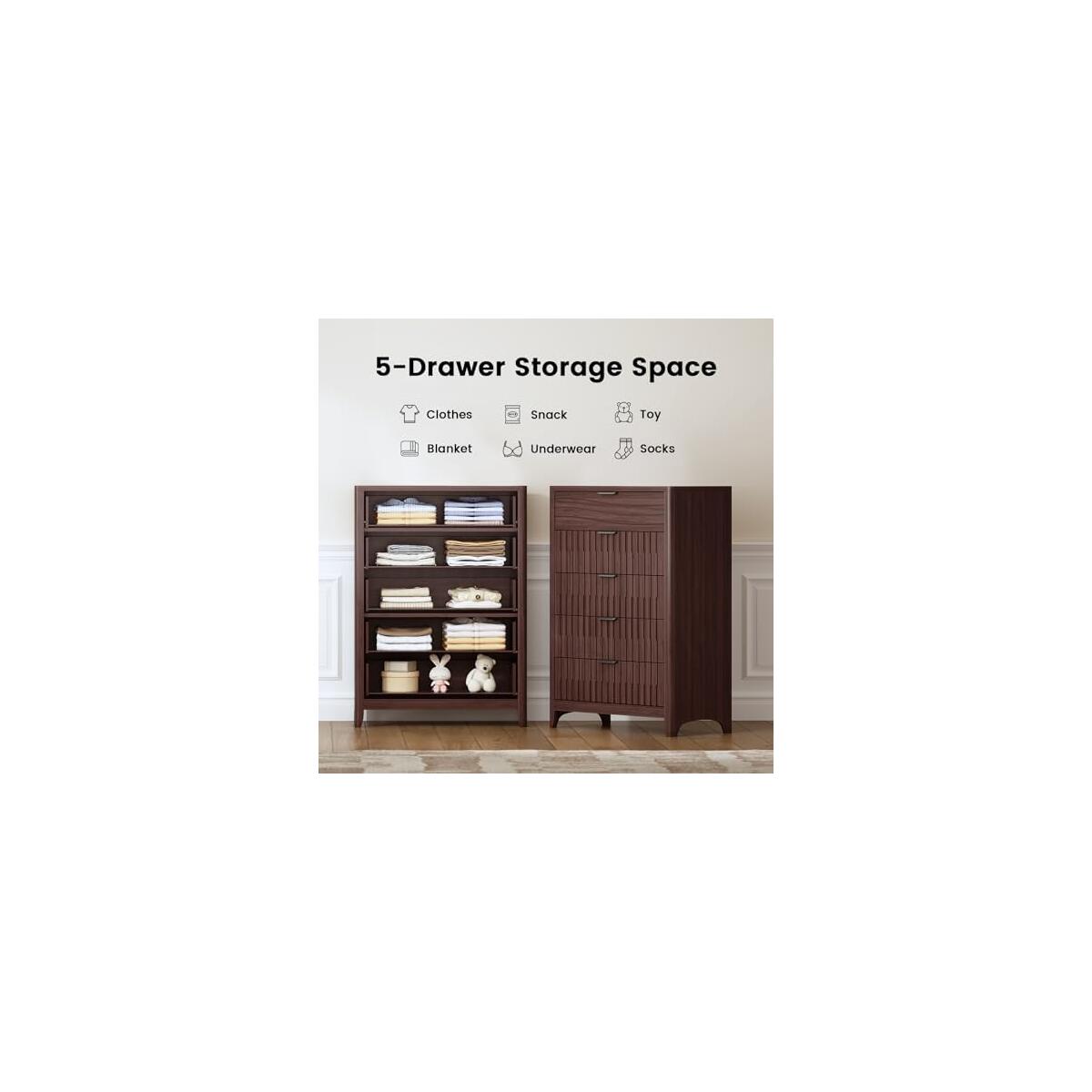 Fluted 5 Drawers Promo Codes - RebateKey