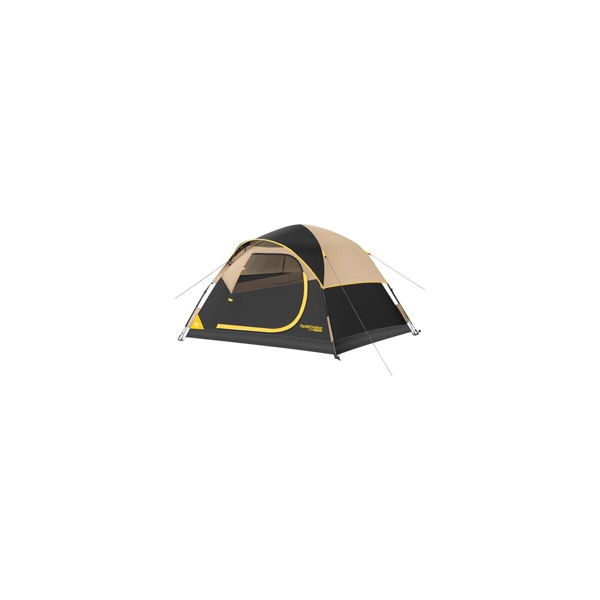FanttikOutdoor Zeta C2/3/4 Camping Tent, 2/3/4 Person Instant Dome Tent, Easy Setup in 60s, Portable Waterproof Cabin Tent with Pre-Attached Poles & Air Vent, Ideal for Camping, Hiking, Backyard