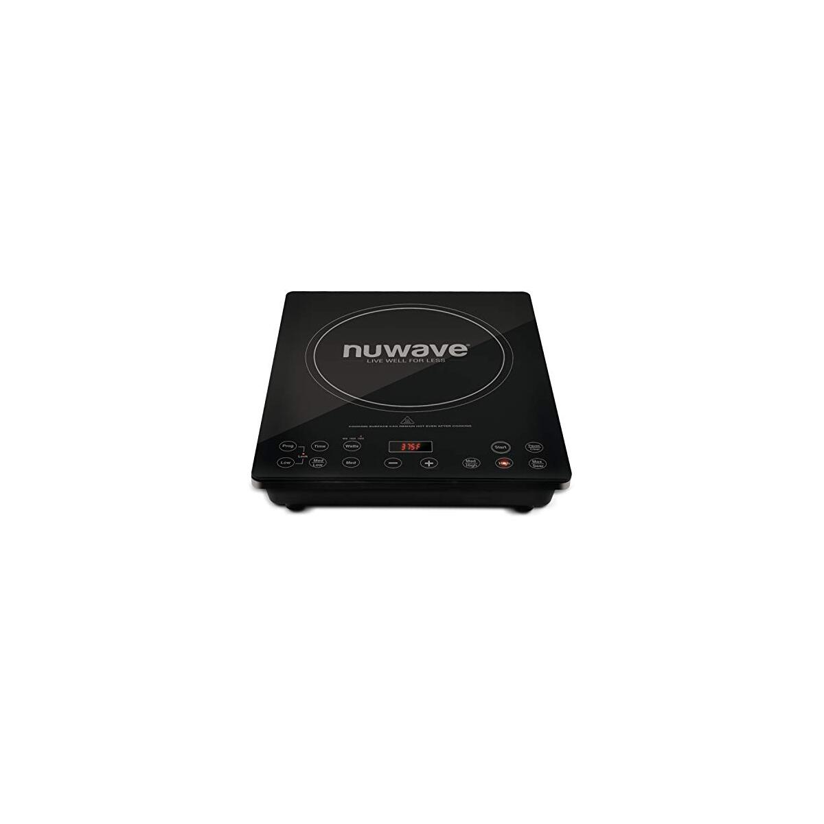 Nuwave Pro Chef Induction Cooktop, NSF-Certified, Commercial-Grade, Portable, Powerful 1800W, Large 8&rdquo; Heating Coil, 94 Temp Settings 100&deg;F - 575&deg;F in 5&deg;F, Shatter-Proof Ceramic Glass Surface