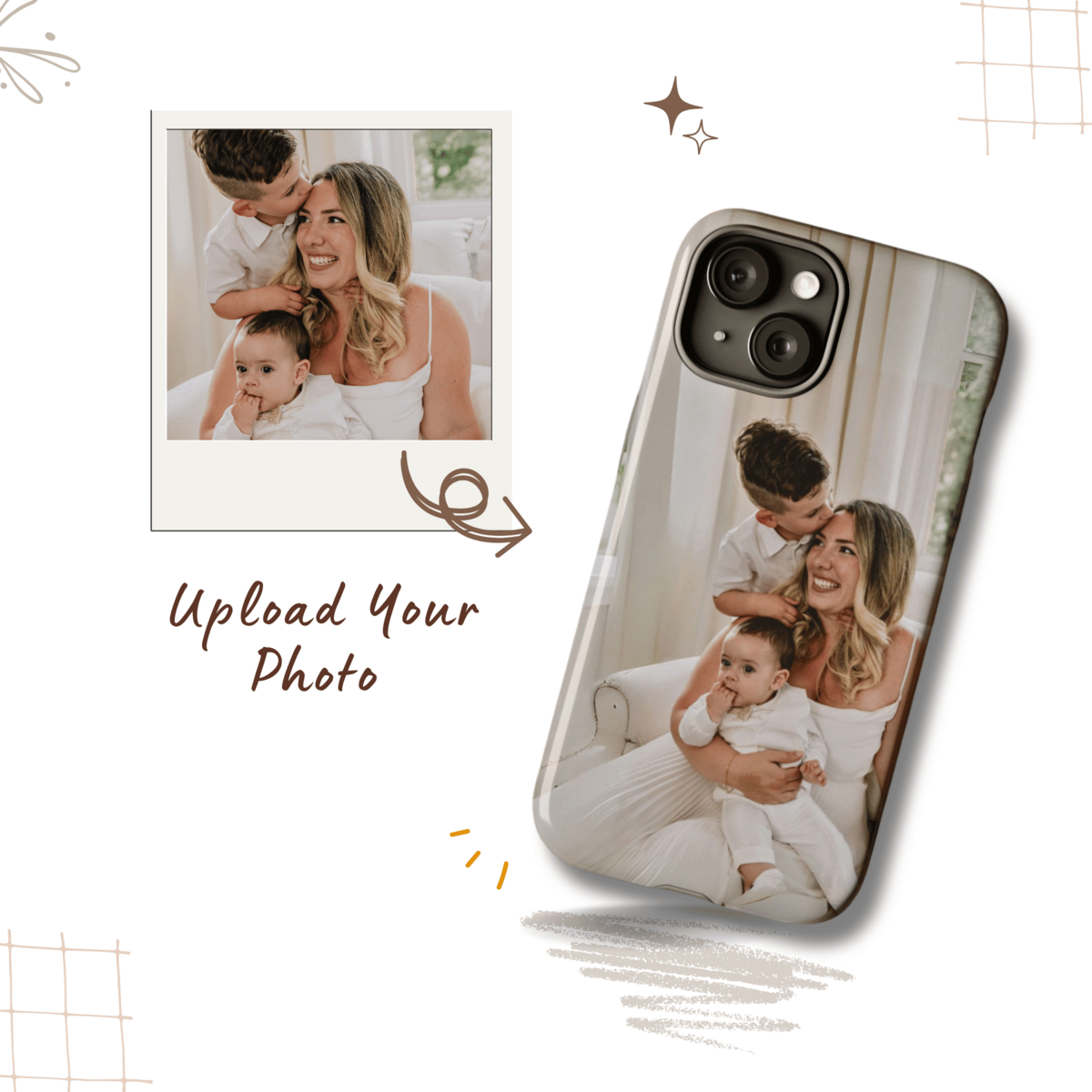 Dual Layer Custom Photo iPhone Case