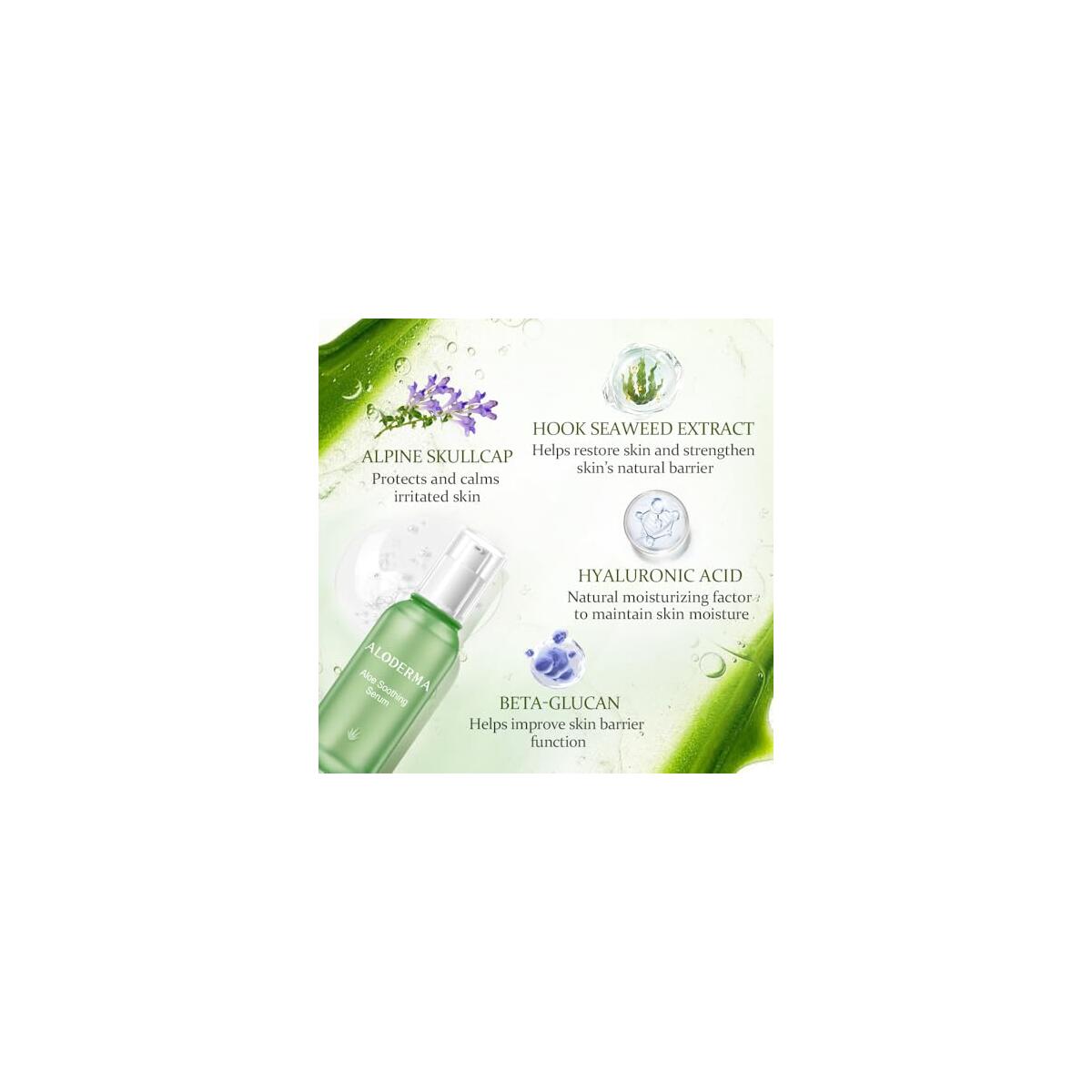 Aloderma Soothing Face Serum Promo Codes - RebateKey
