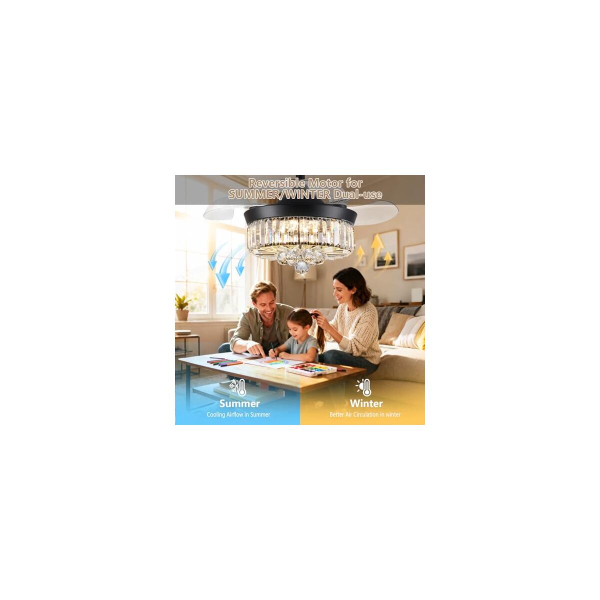 Dumaiway Chandelier Ceiling Fan Deal - RebateKey