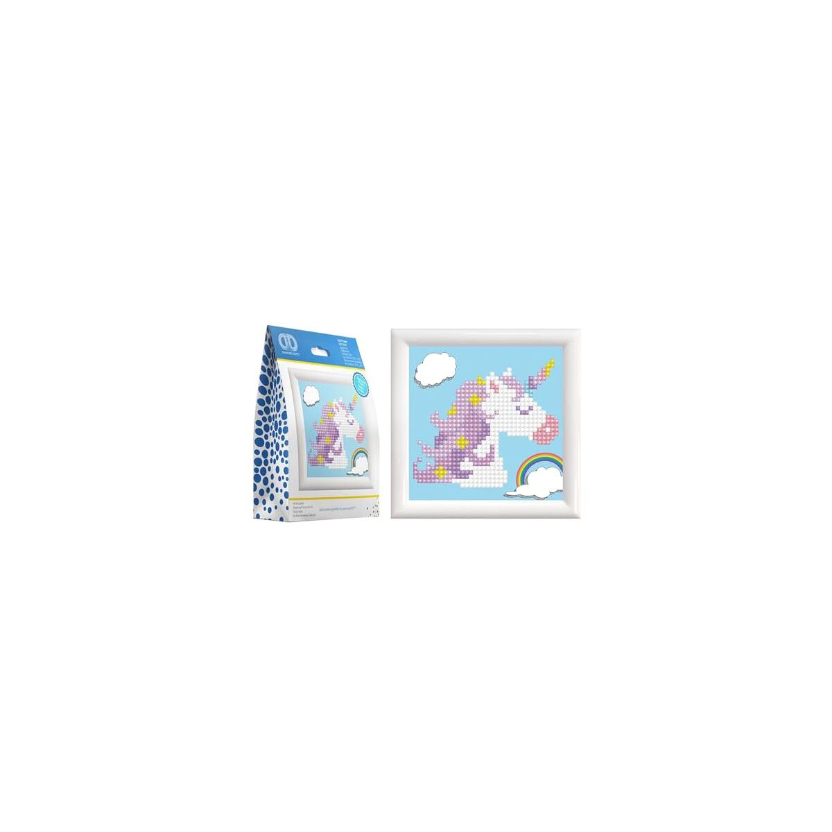 DIAMOND DOTZ Uni Prayer Unicorn Diamond Painting Kits for Adults - Diamond Art Kits a Relaxing Creative Craft Kit with Dotz Gems 4"x4"